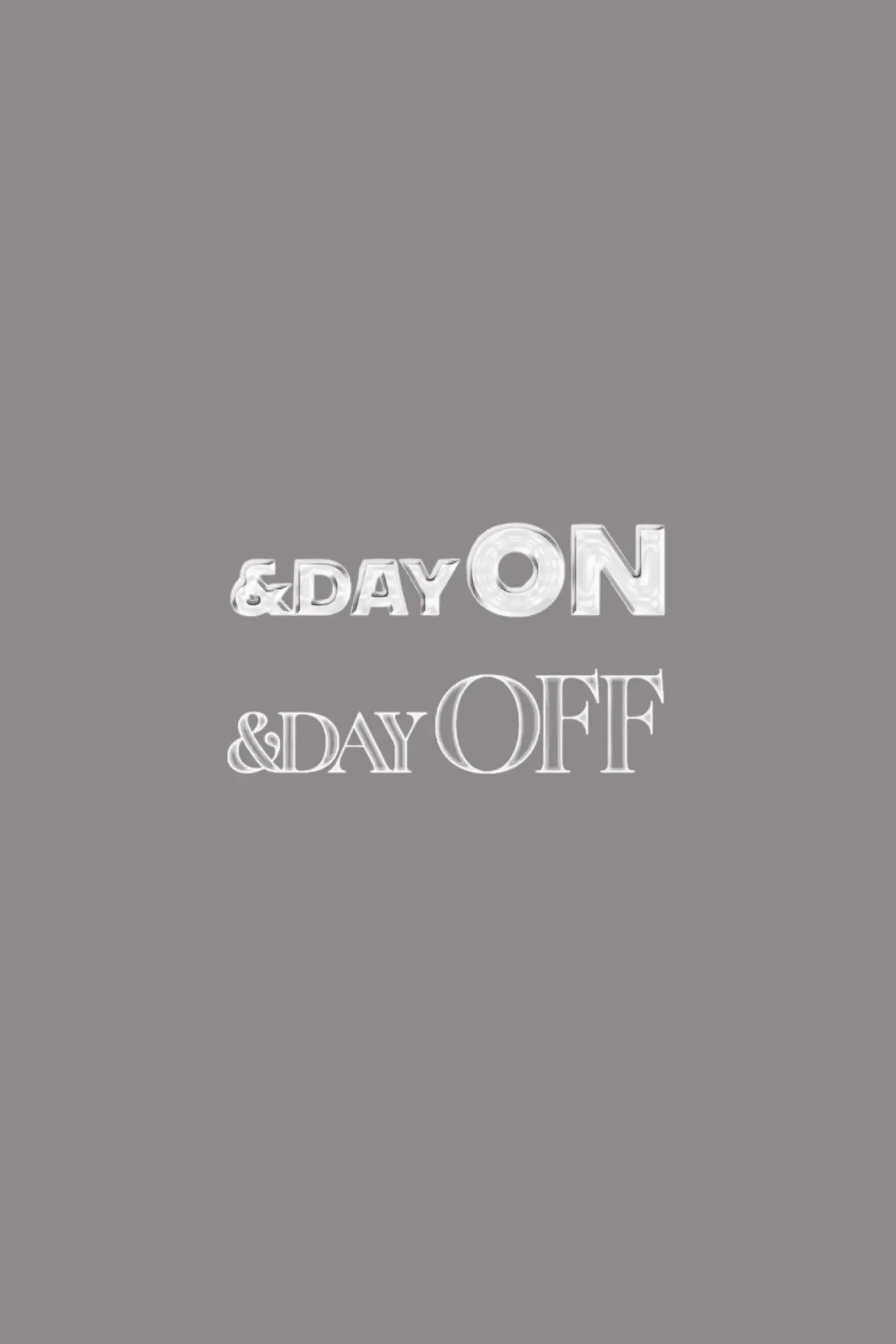 Plakat serialu "&DAY"