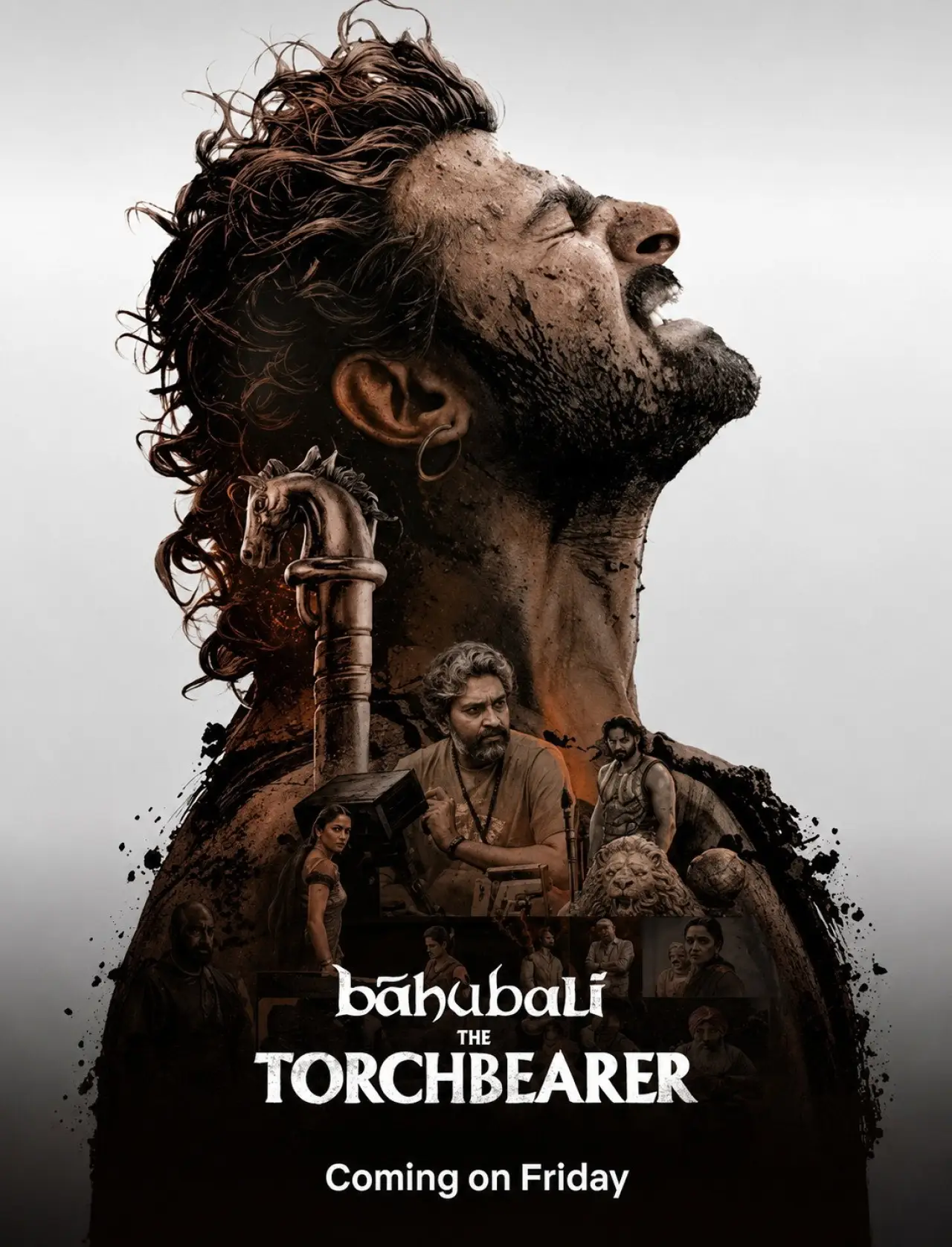 Plakat serialu "Bahubali: Niosący pochodnię"