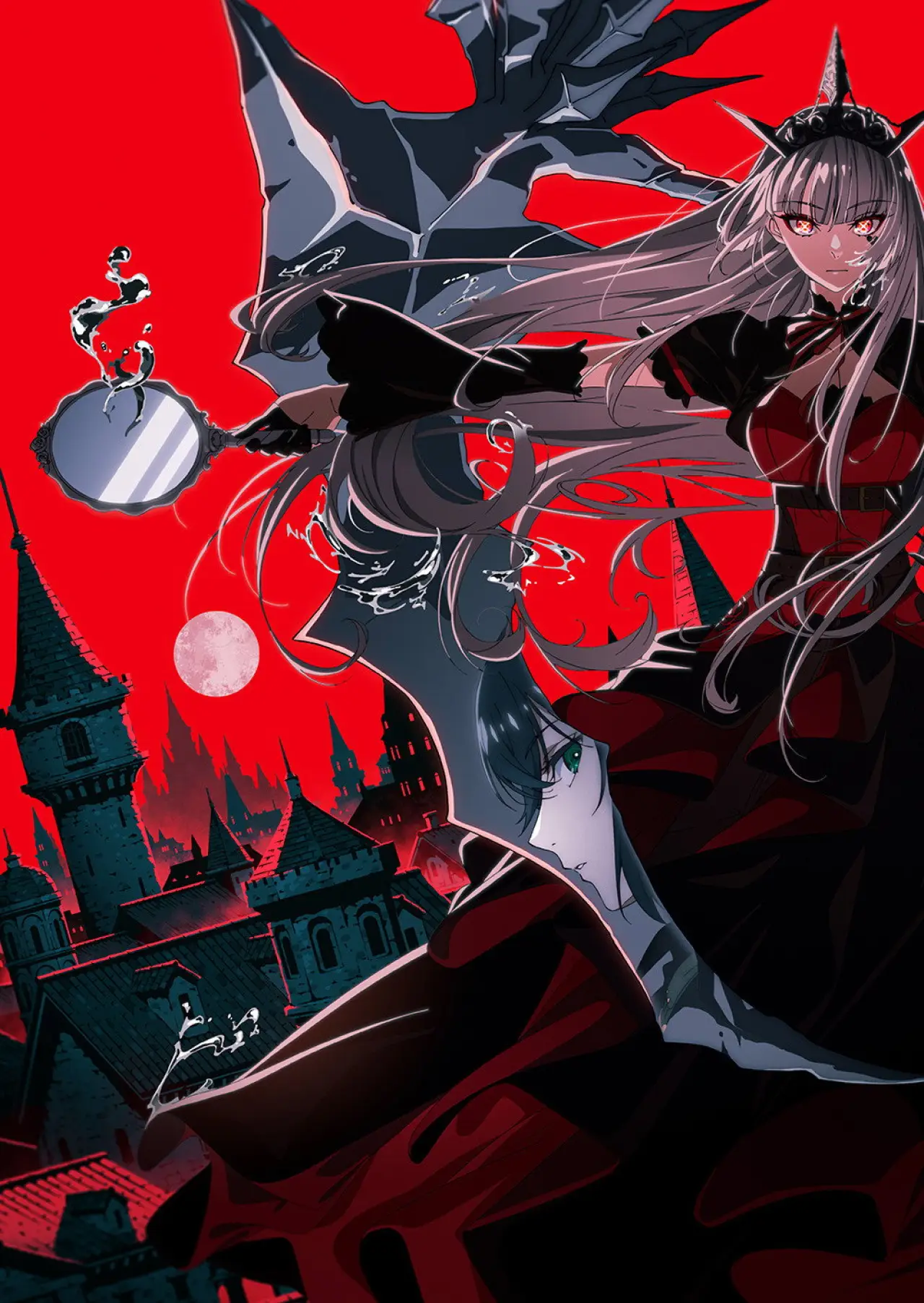 Plakat serialu "魔女と猟犬"