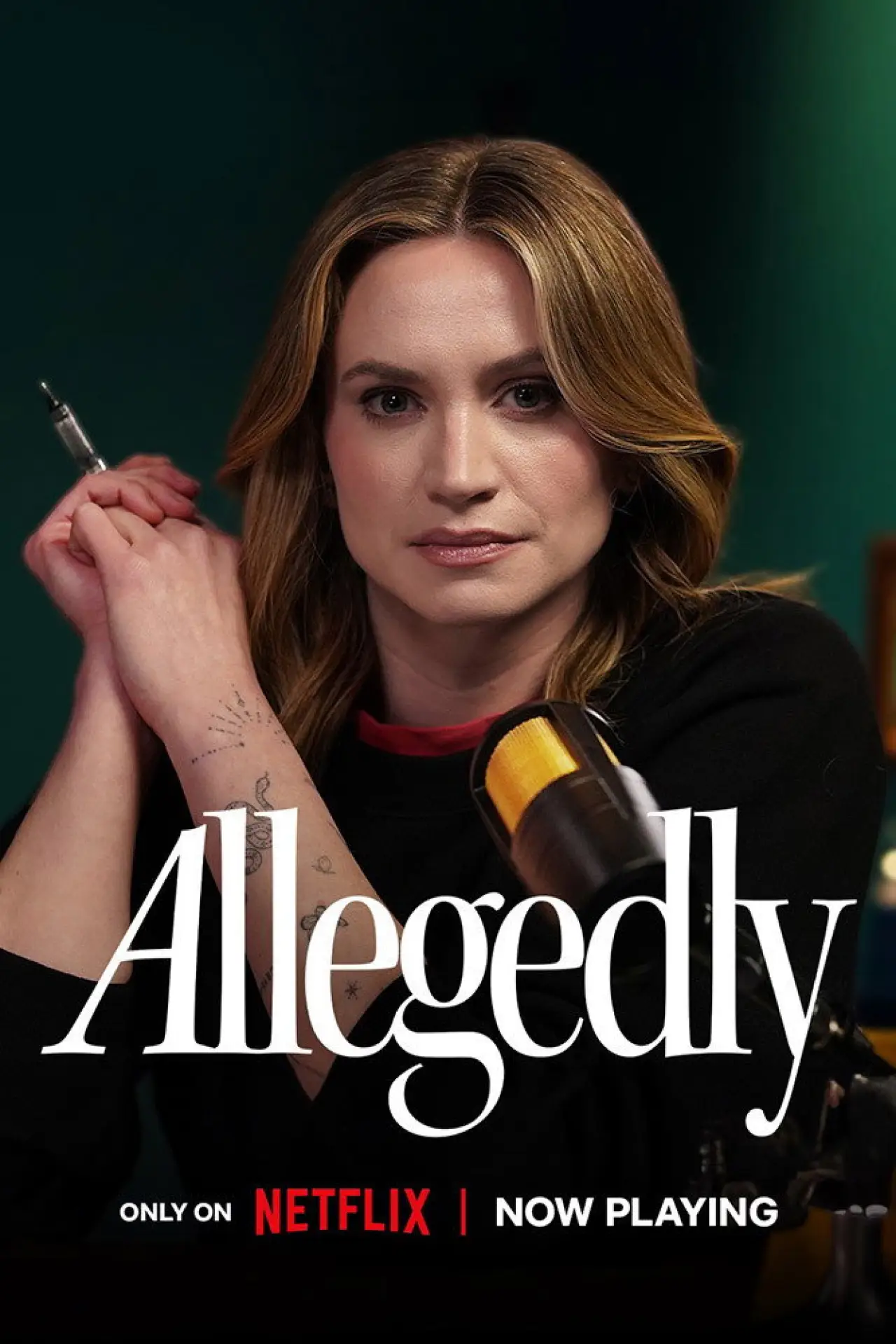 Plakat serialu "Allegedly with Ellison Barber"
