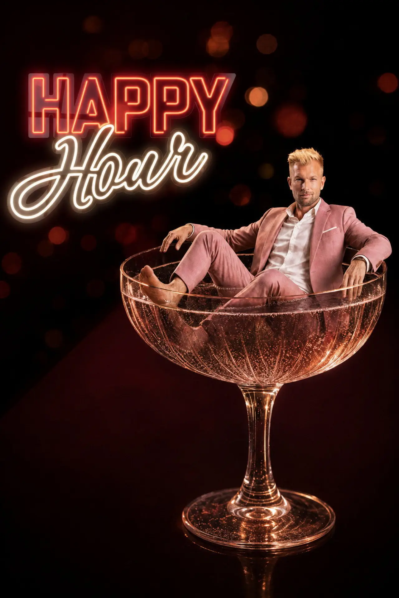 Plakat serialu "Happy Hour"
