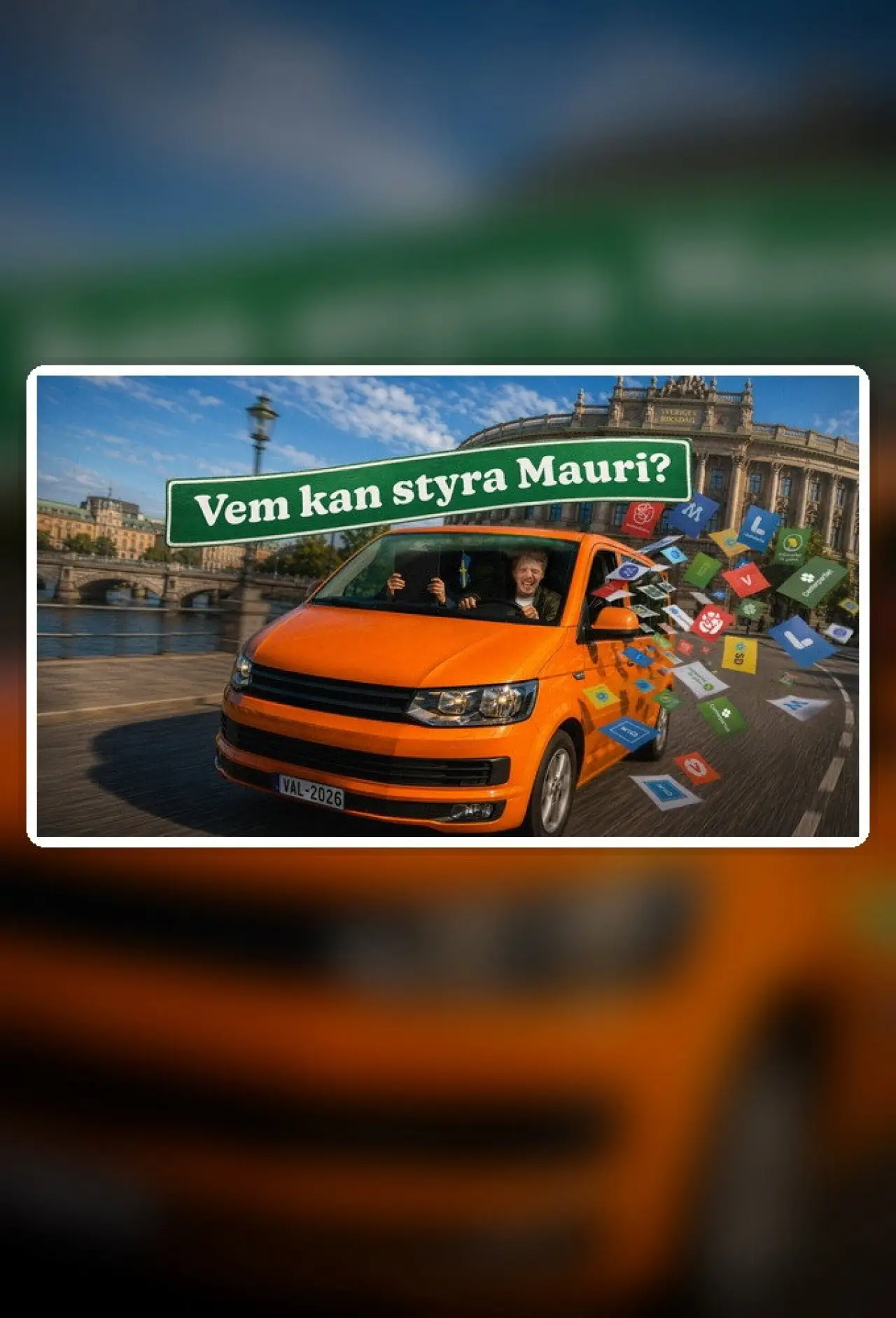 Plakat serialu "Vem kan styra Mauri?"