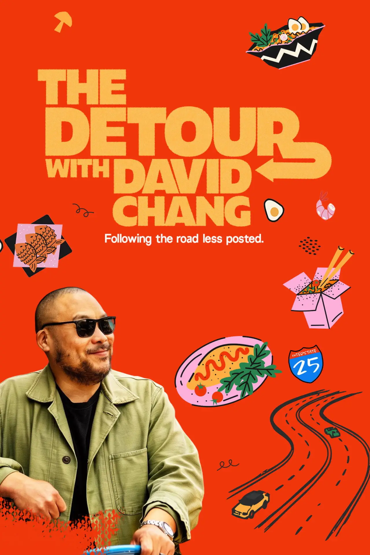 Plakat serialu "The Detour with David Chang"