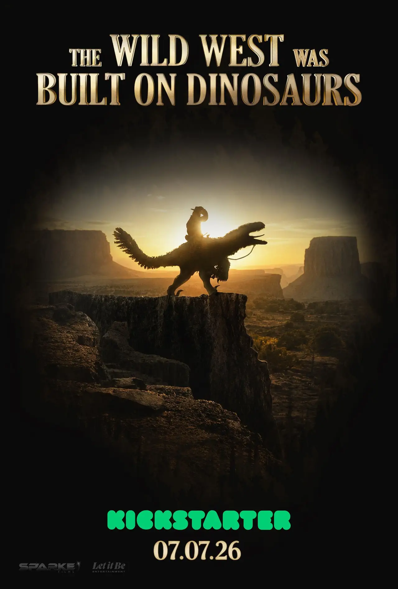 Plakat serialu "Dinozaury Dzikiego Zachodu"