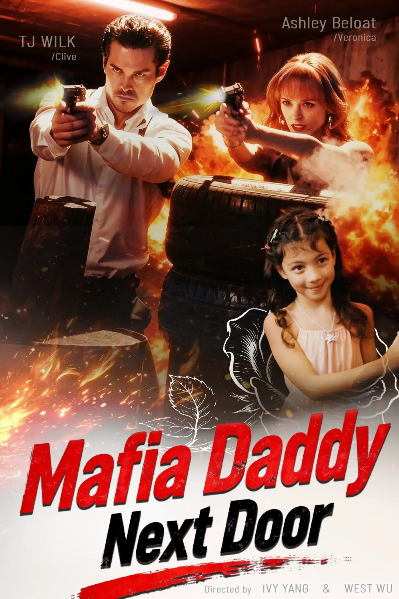 Plakat serialu "Mafijny tata z sąsiedztwa"