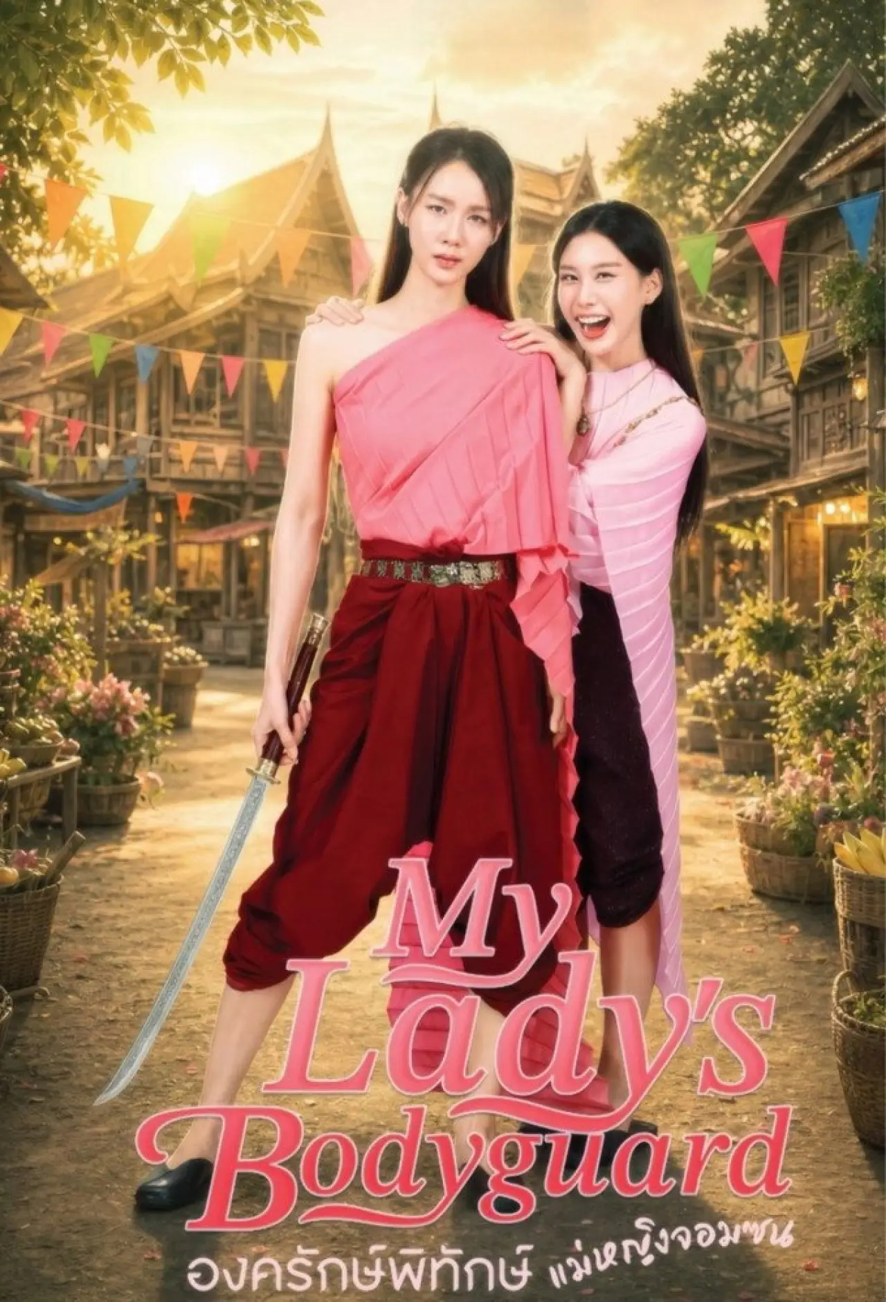 Plakat serialu "องครักษ์พิทักษ์แม่หญิงจอมซน"