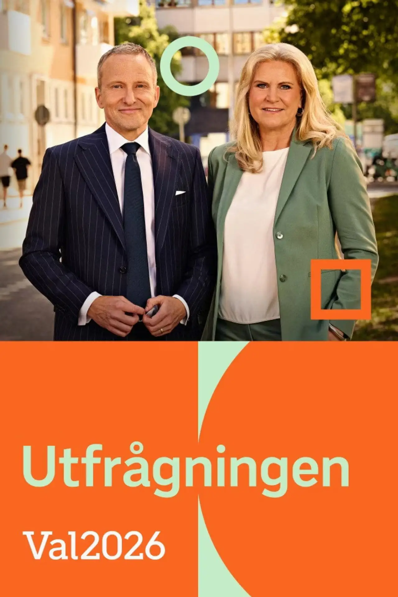 Plakat serialu "Val 2026: Utfrågningen"