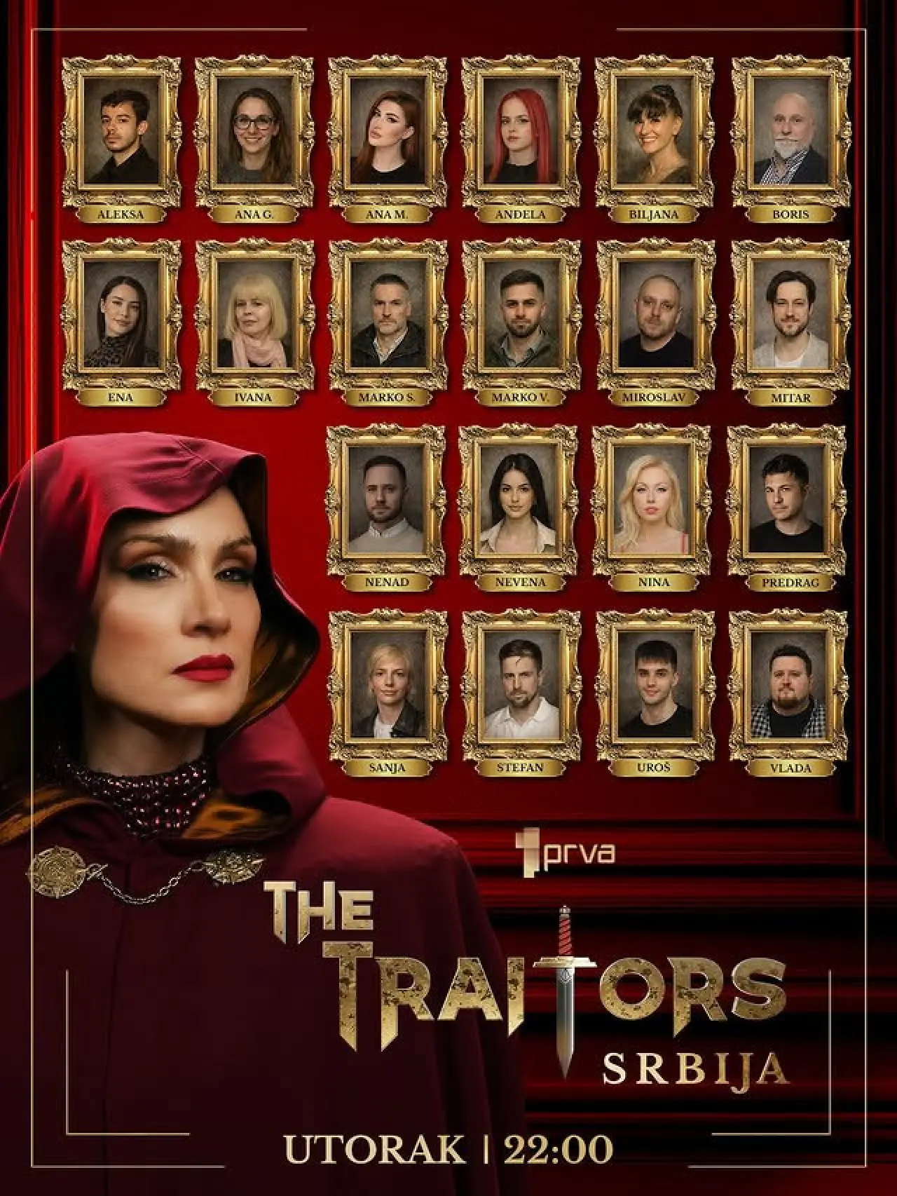 Plakat serialu "The Traitors Srbija"