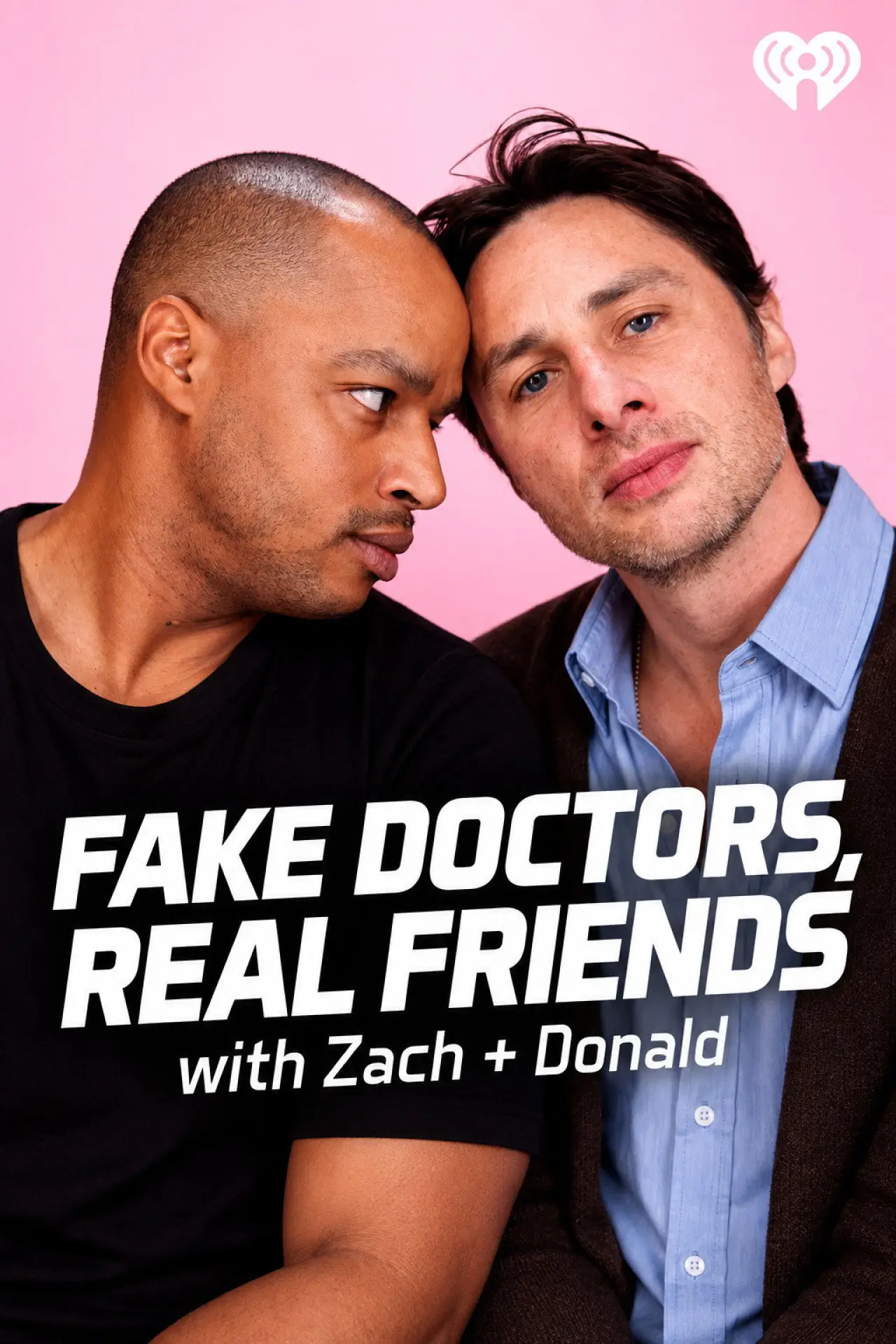 Plakat serialu "Fake Doctors, Real Friends with Zach and Donald"
