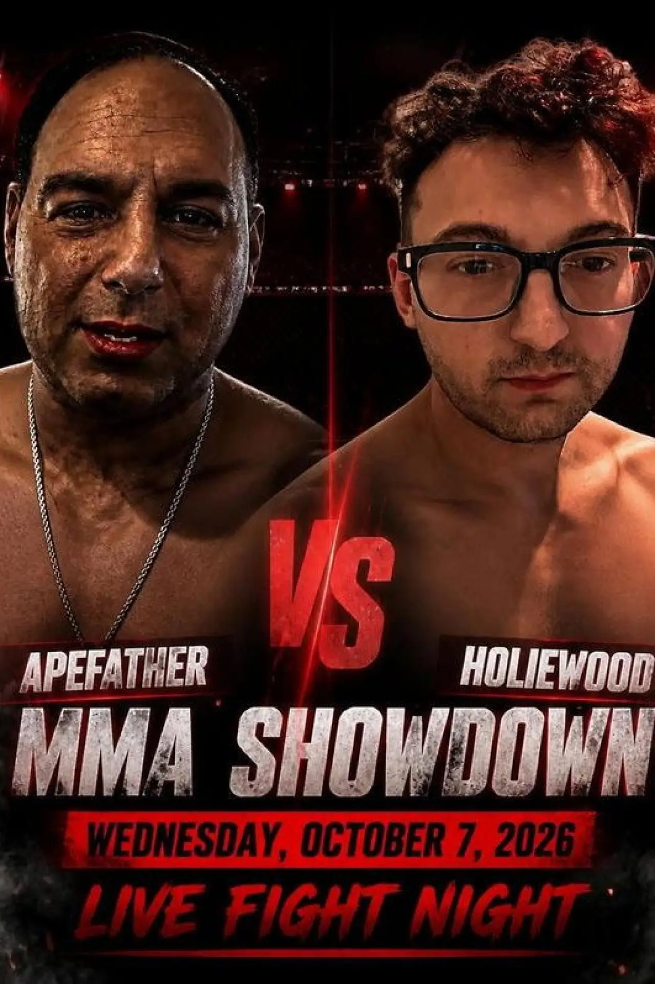 Plakat serialu "Apefather kontra Holiewood 10-07-2026"