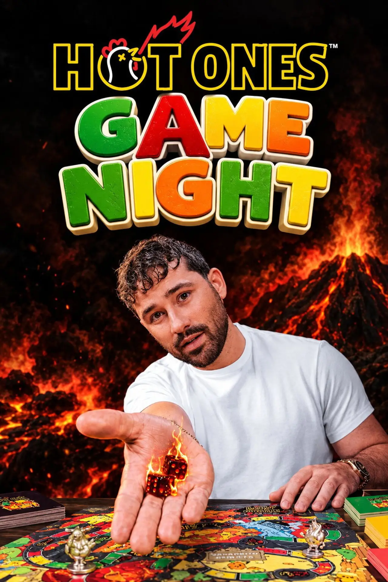 Plakat serialu "Hot Ones: Game Night"