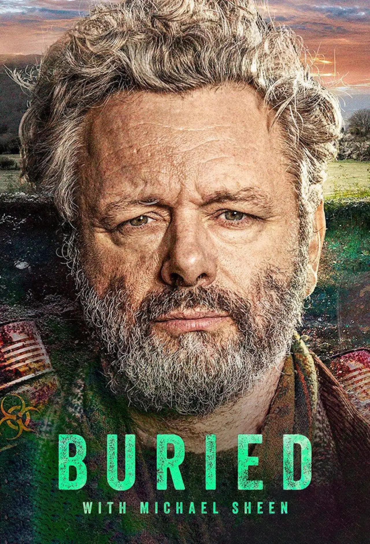 Plakat serialu "Buried with Michael Sheen"