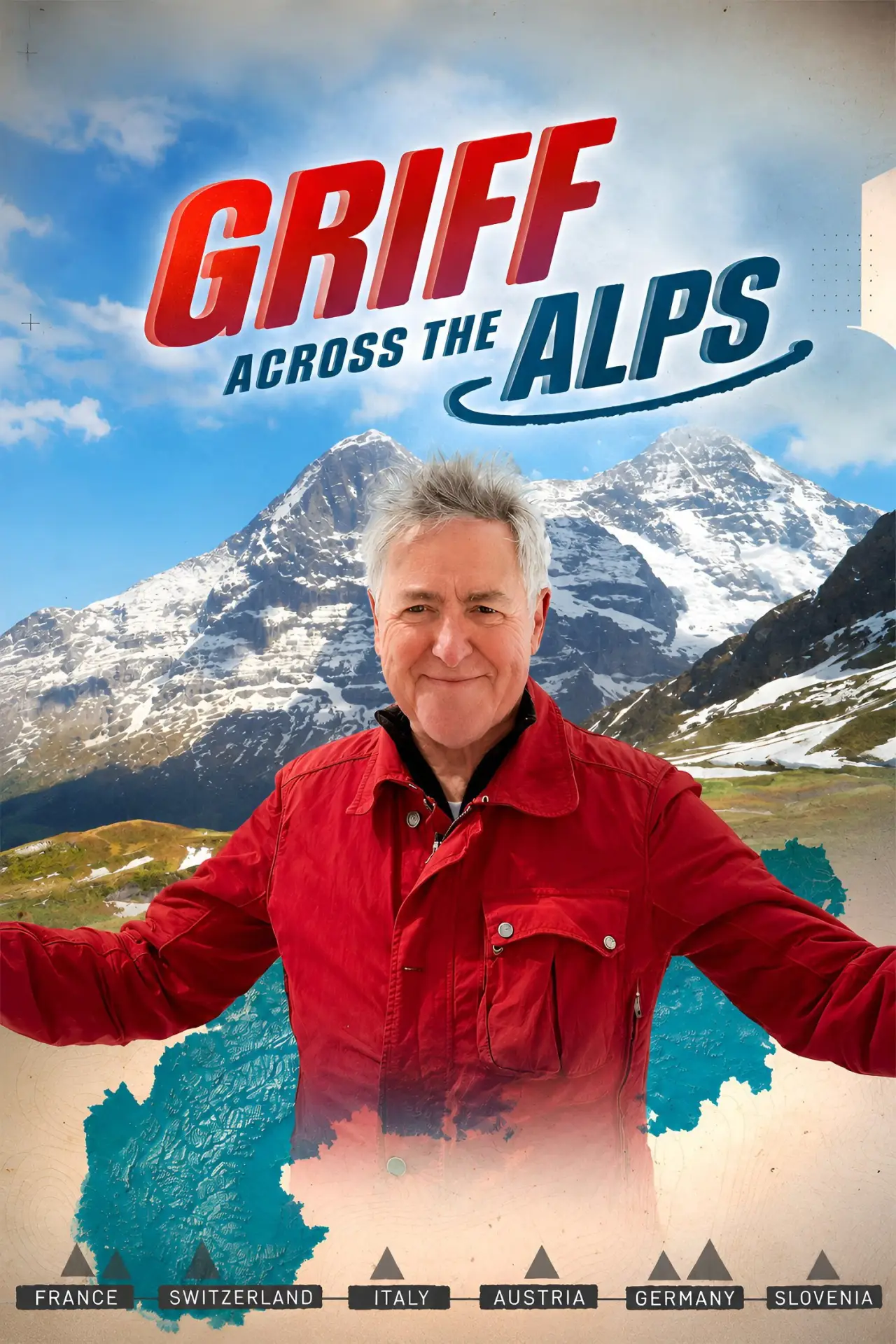 Plakat serialu "Griff przez Alpy"