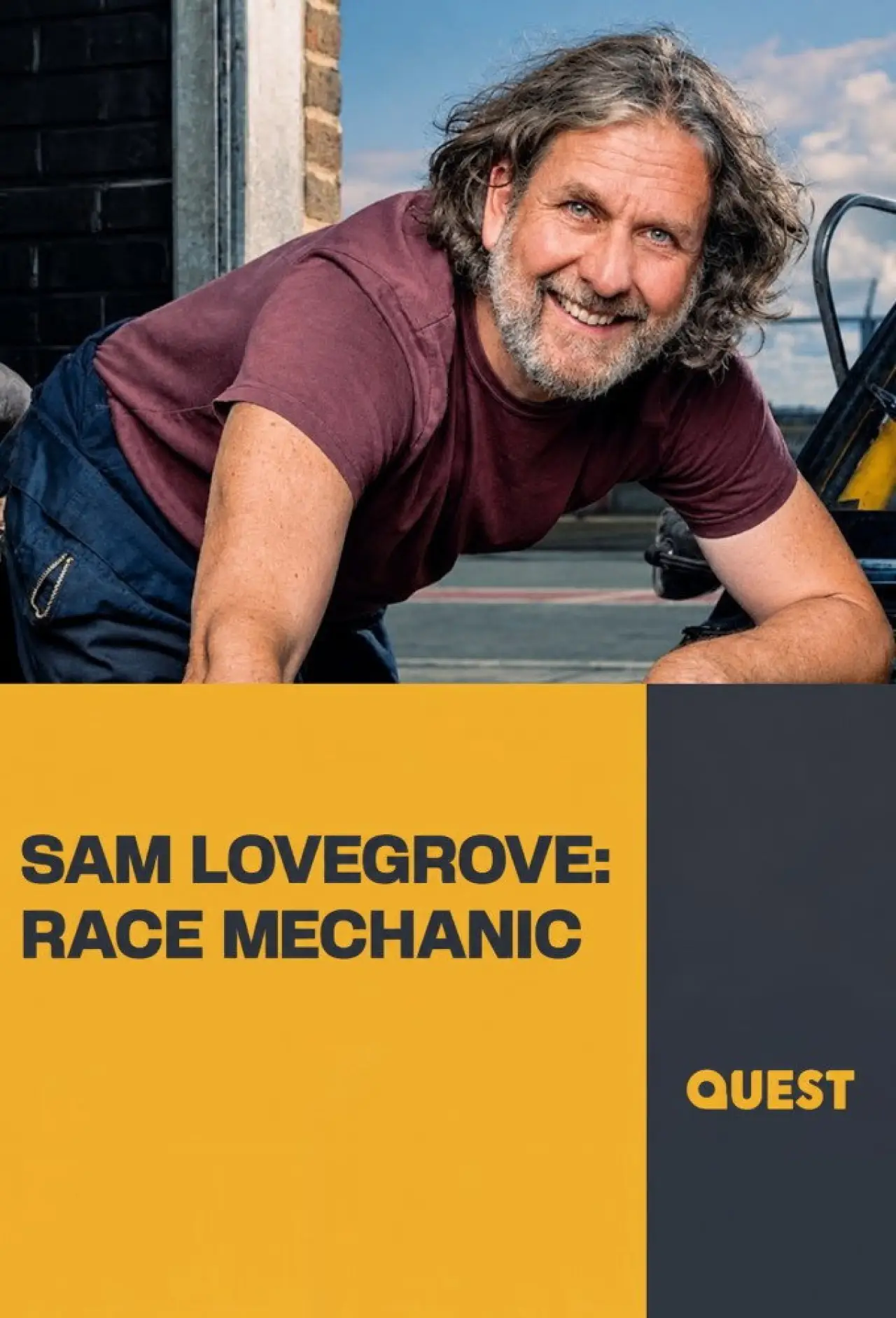 Plakat serialu "Sam Lovegrove: Race Mechanic"