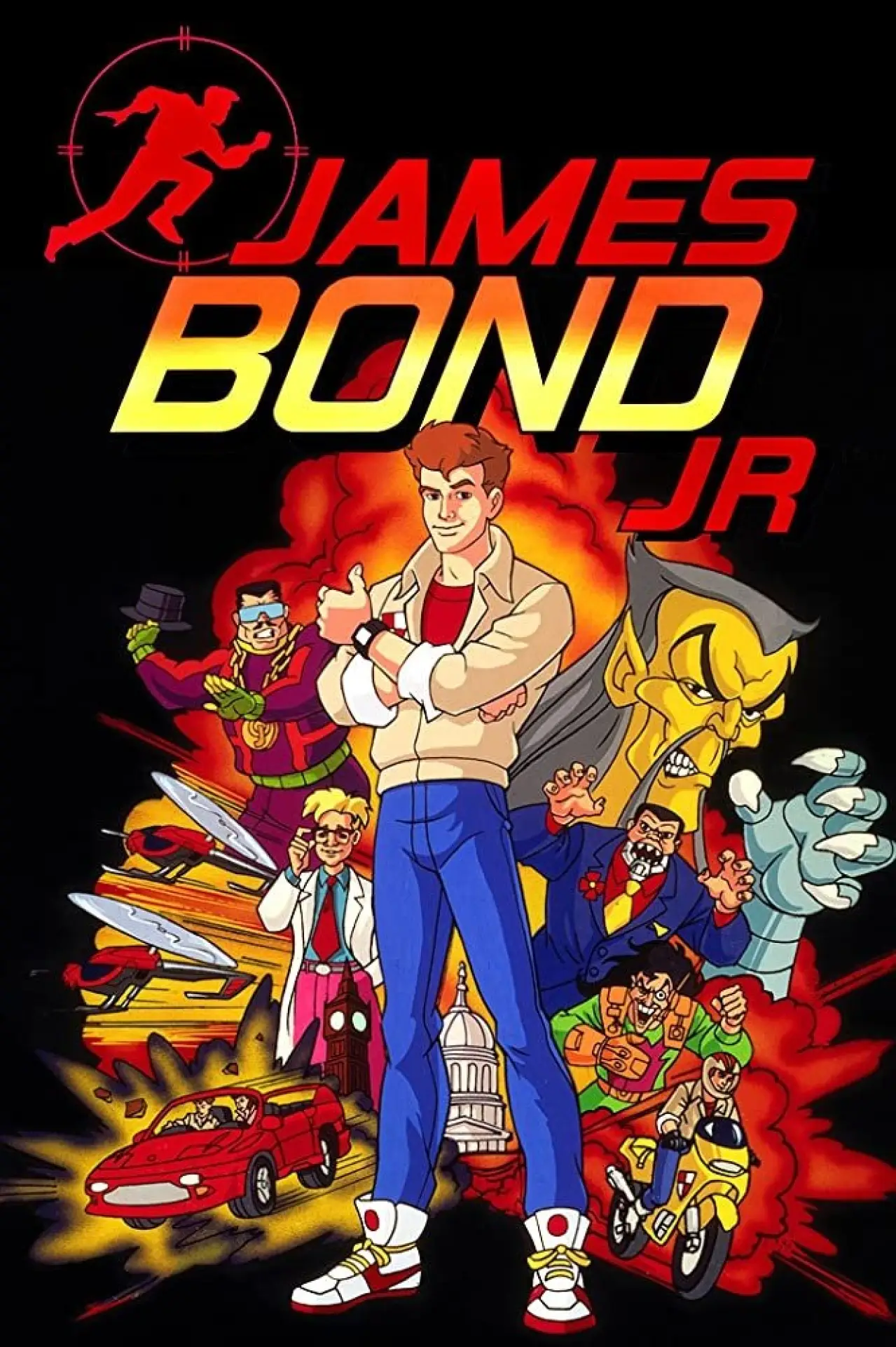 Plakat serialu "James Bond Jr."