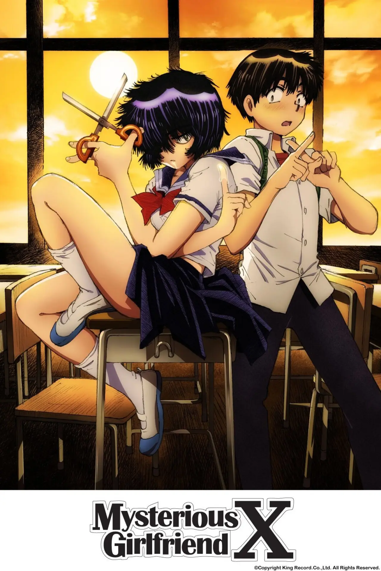 Plakat serialu "Nazo no Kanojo X"