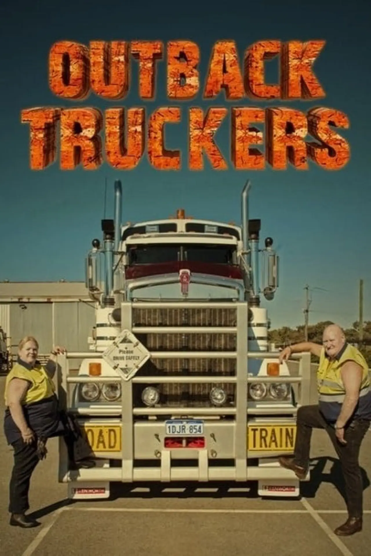Plakat serialu "Kierowcy z Outbacku"
