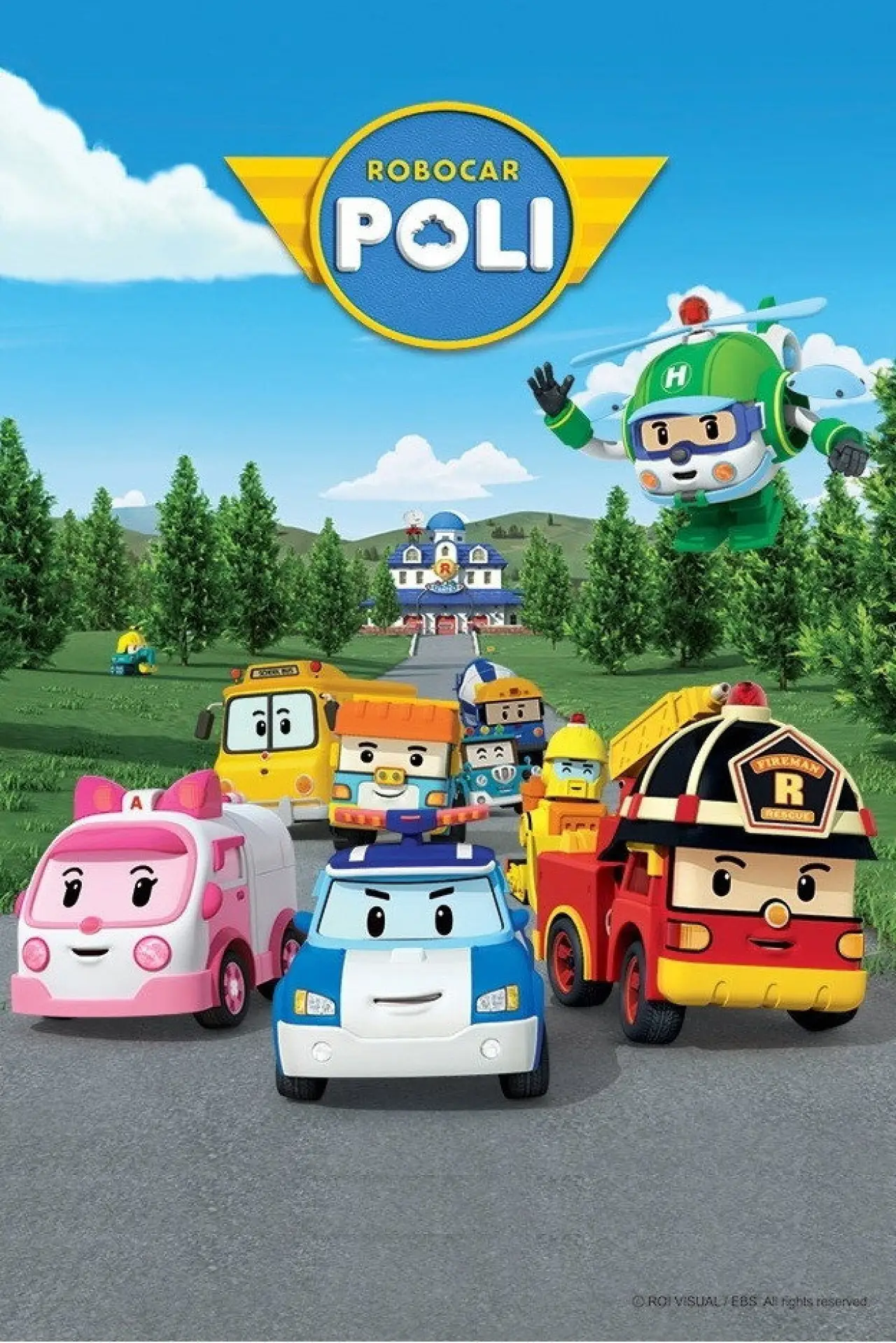 Plakat serialu "Robosamochód Poli"