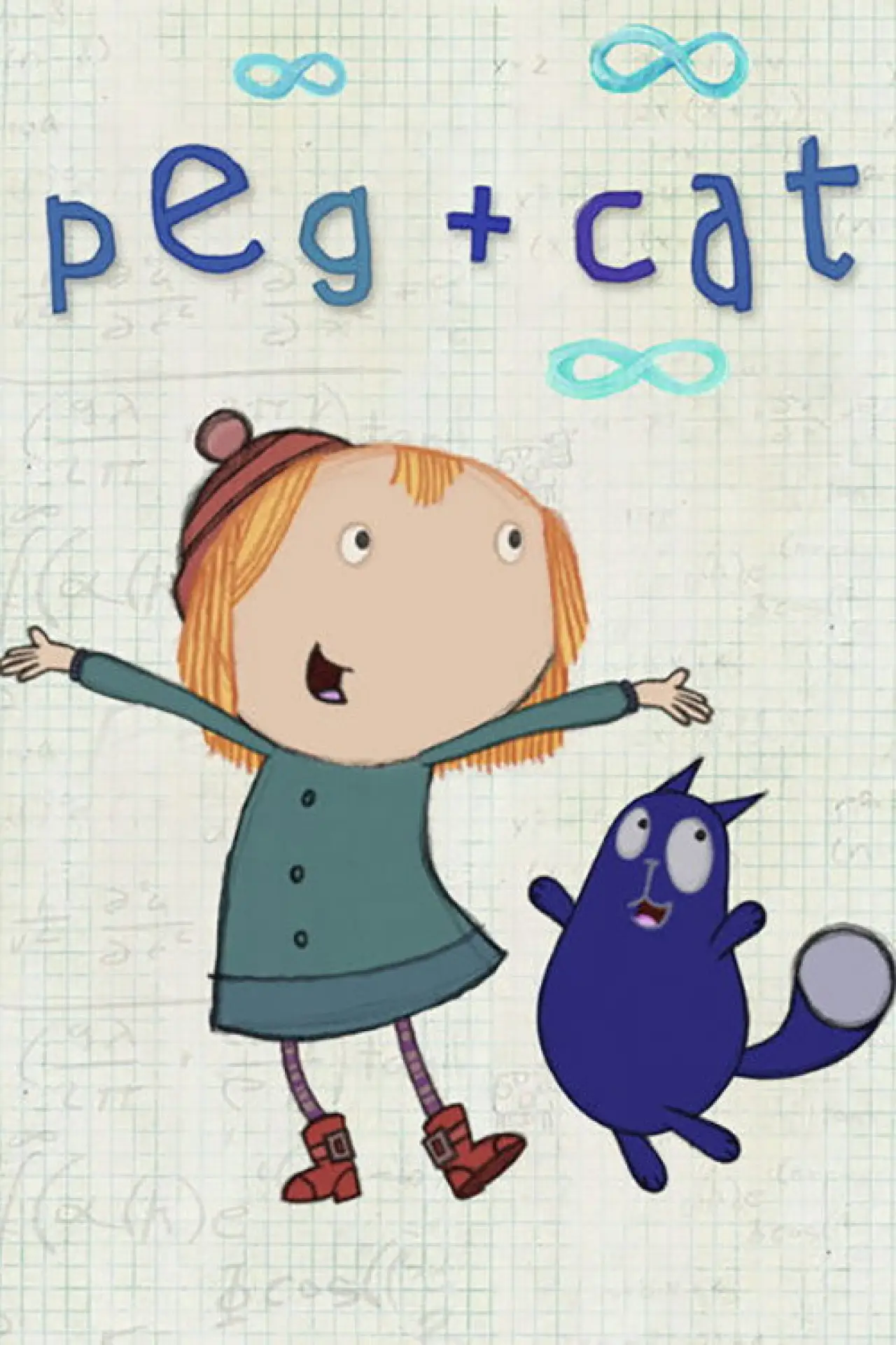 Plakat serialu "Peg + Kot"