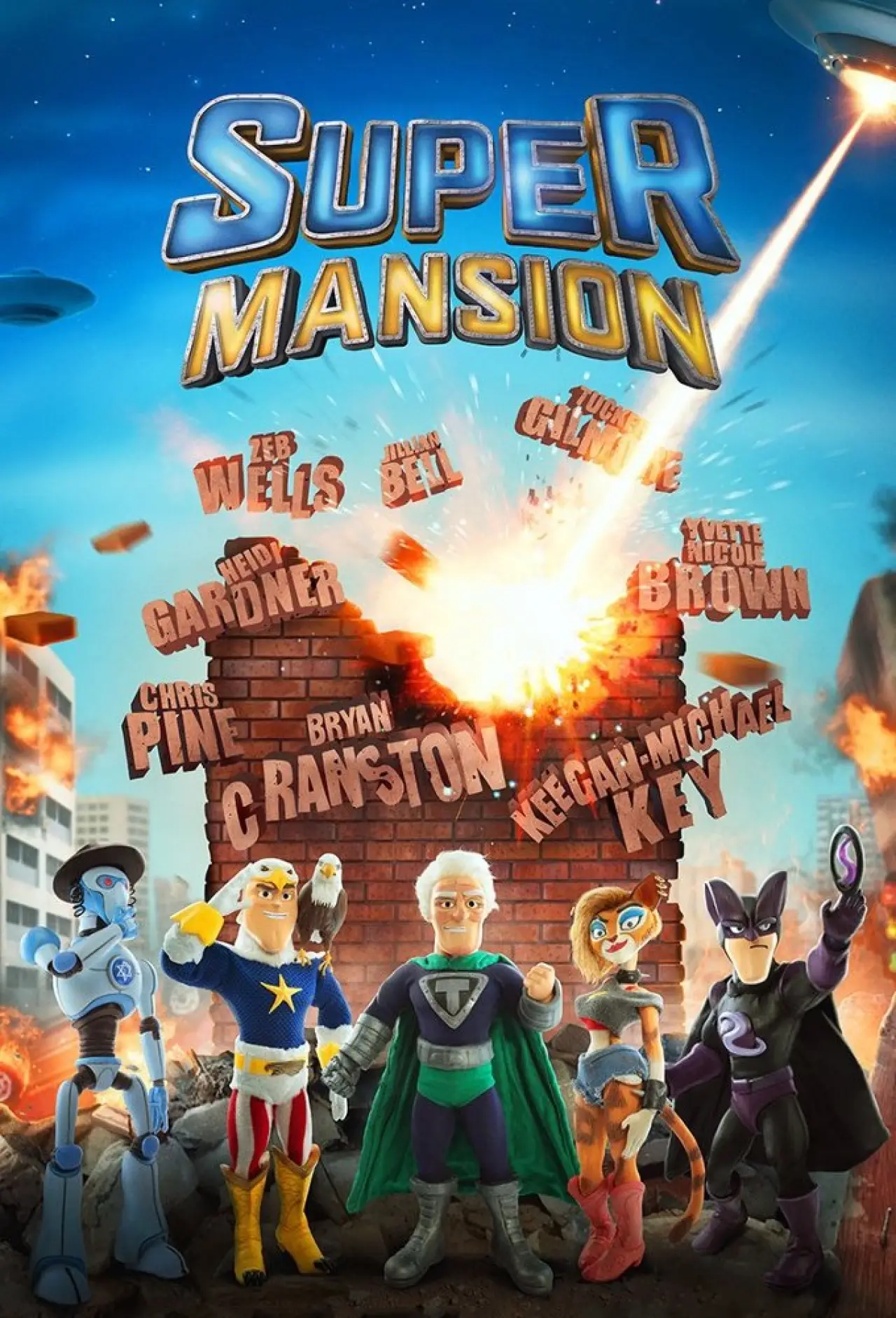 Plakat serialu "SuperMansion"