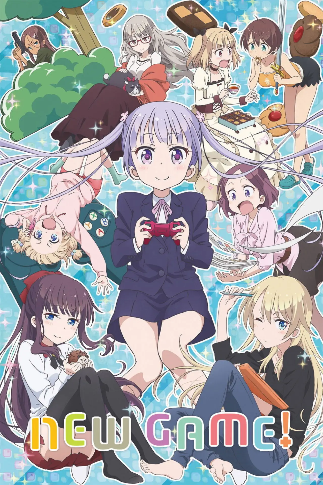 Plakat serialu "New Game!"