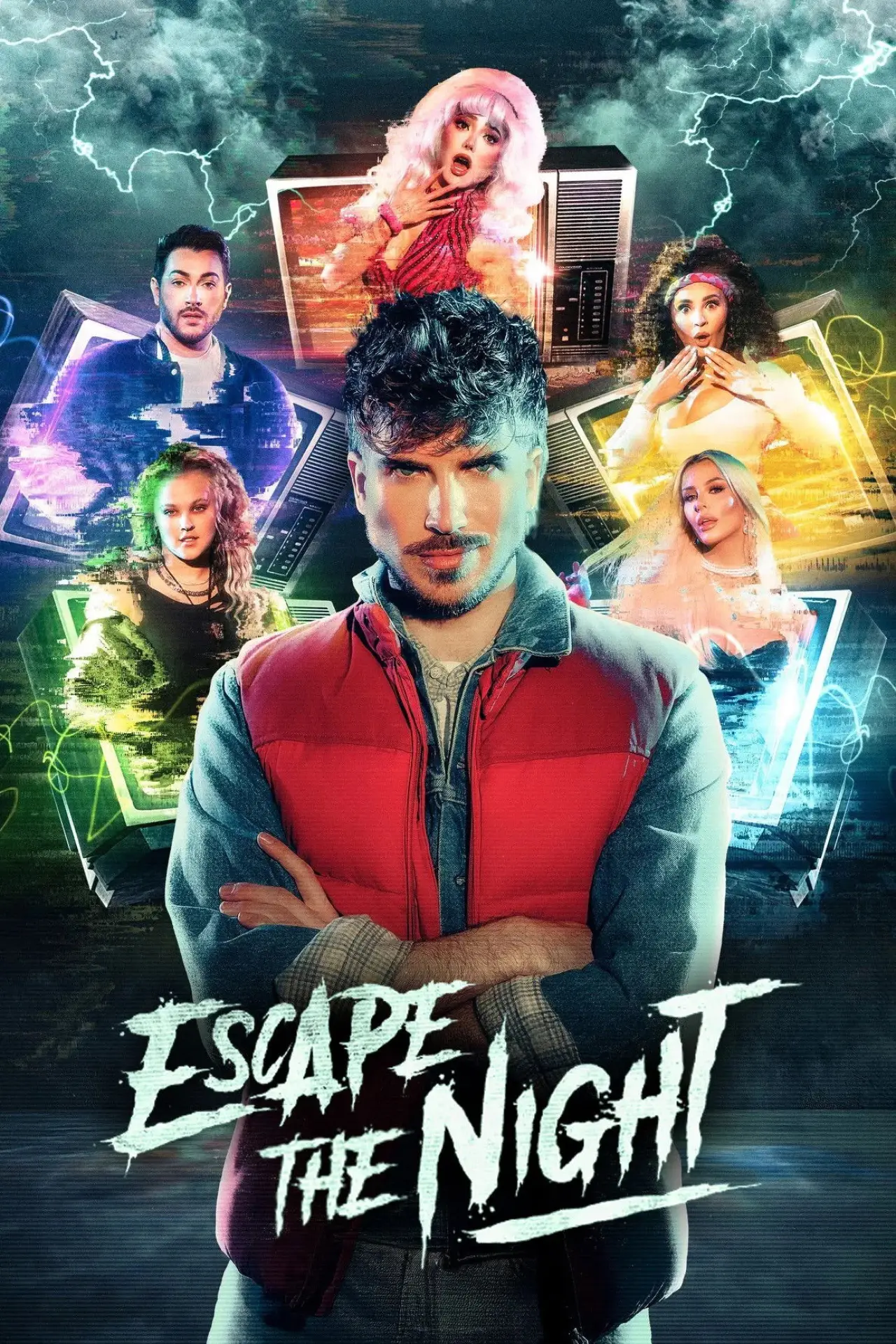 Plakat serialu "Ucieczka przed nocą"