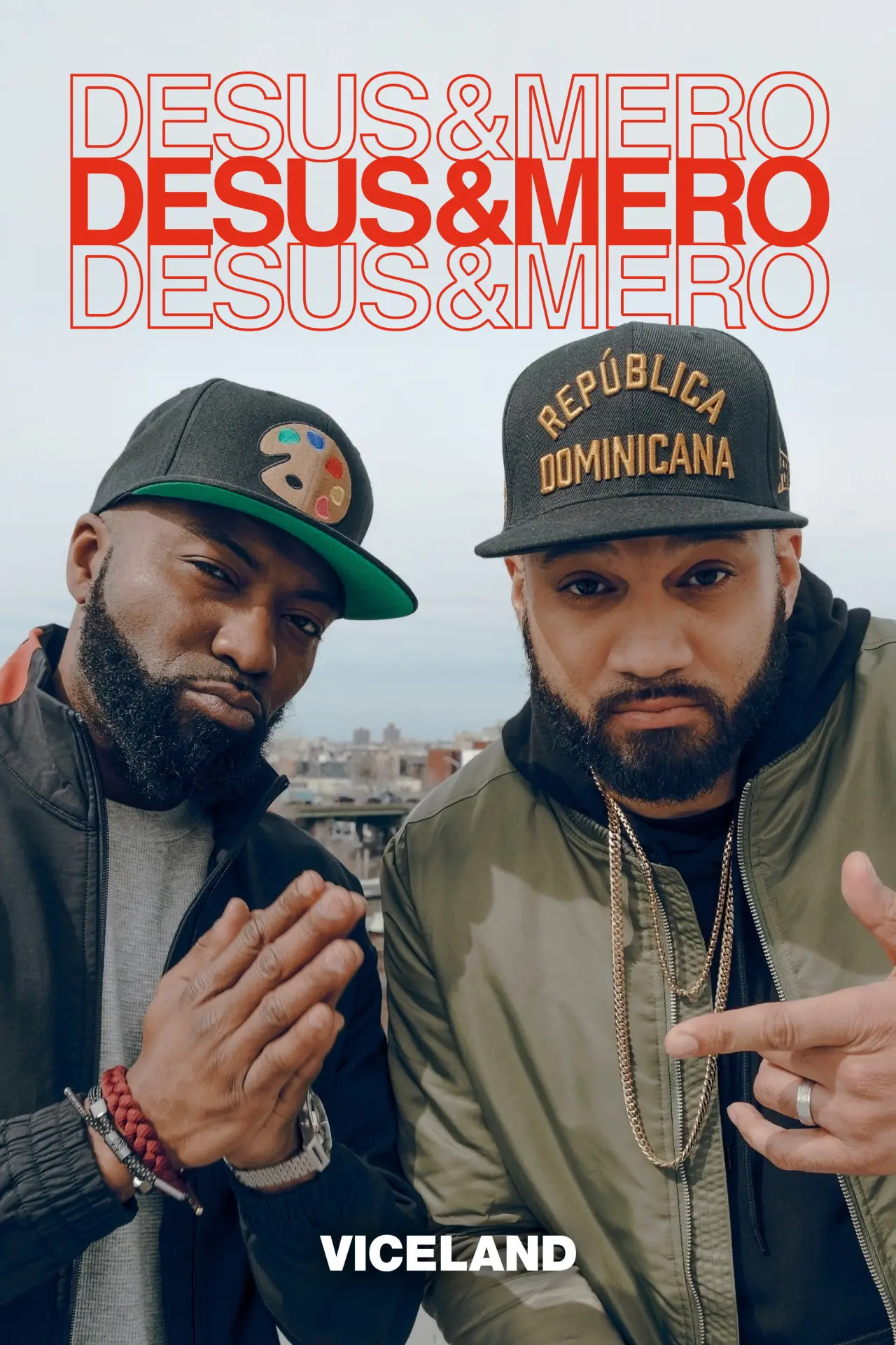 Plakat serialu "Desus i Mero"