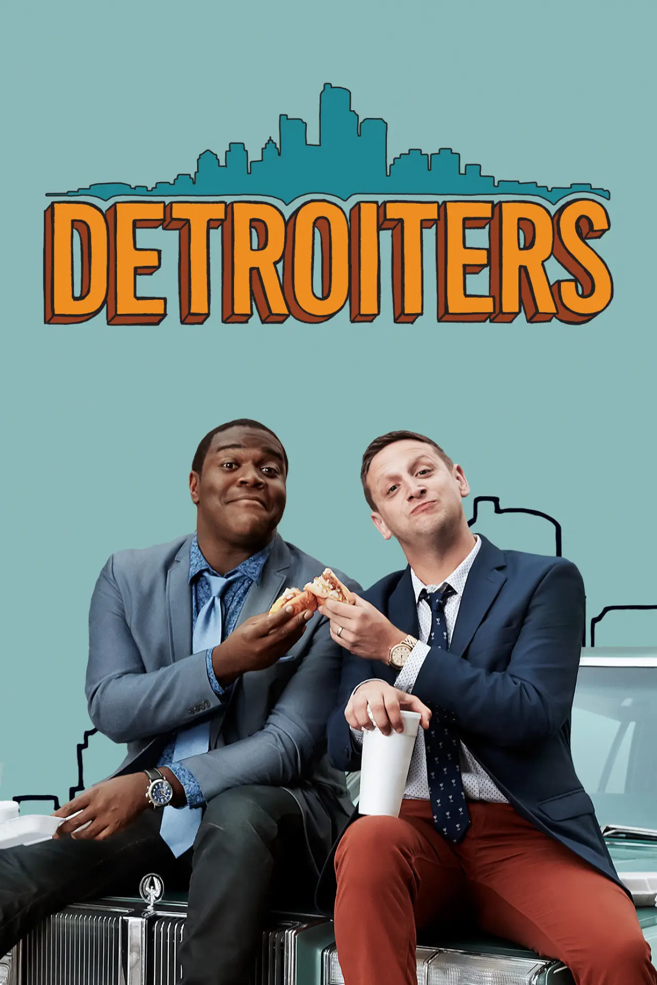 Plakat serialu "Detroiters"