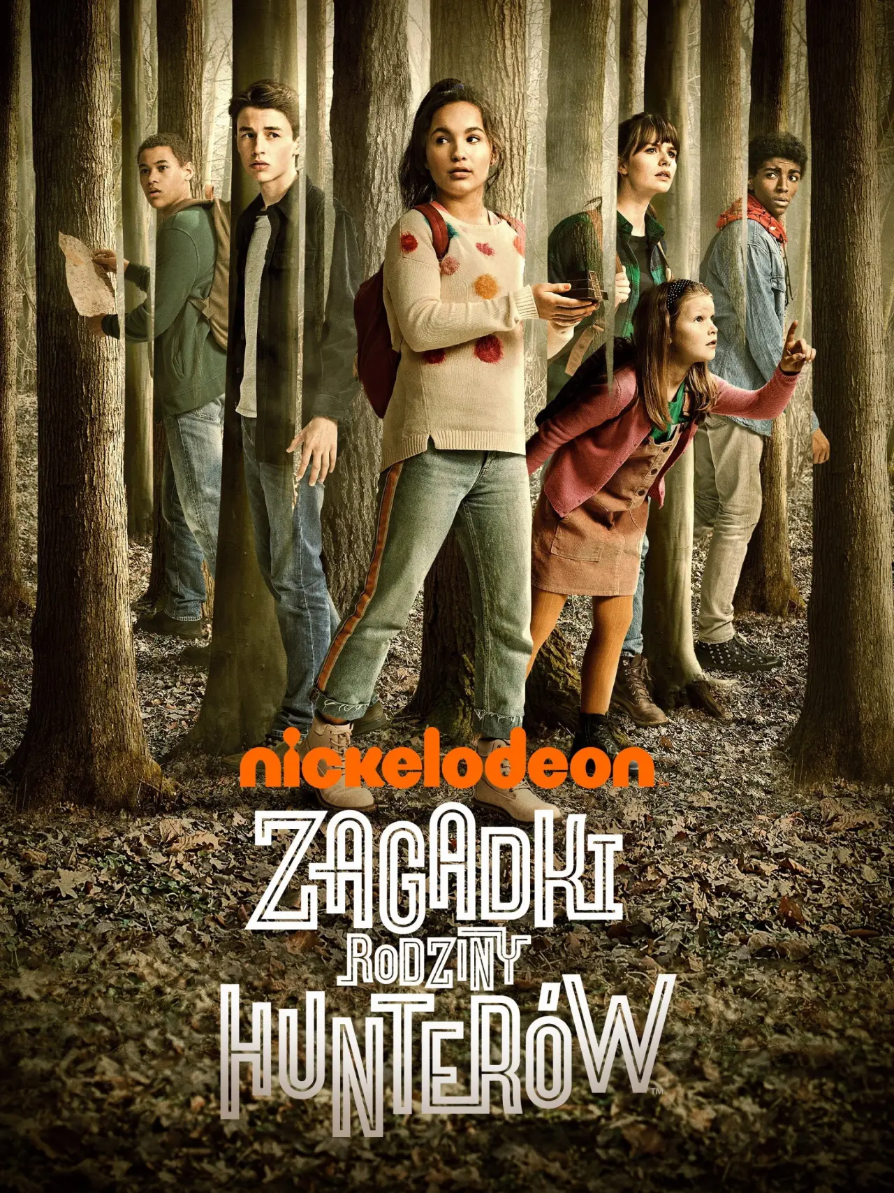 Plakat serialu "Zagadki Rodziny Hunterów"