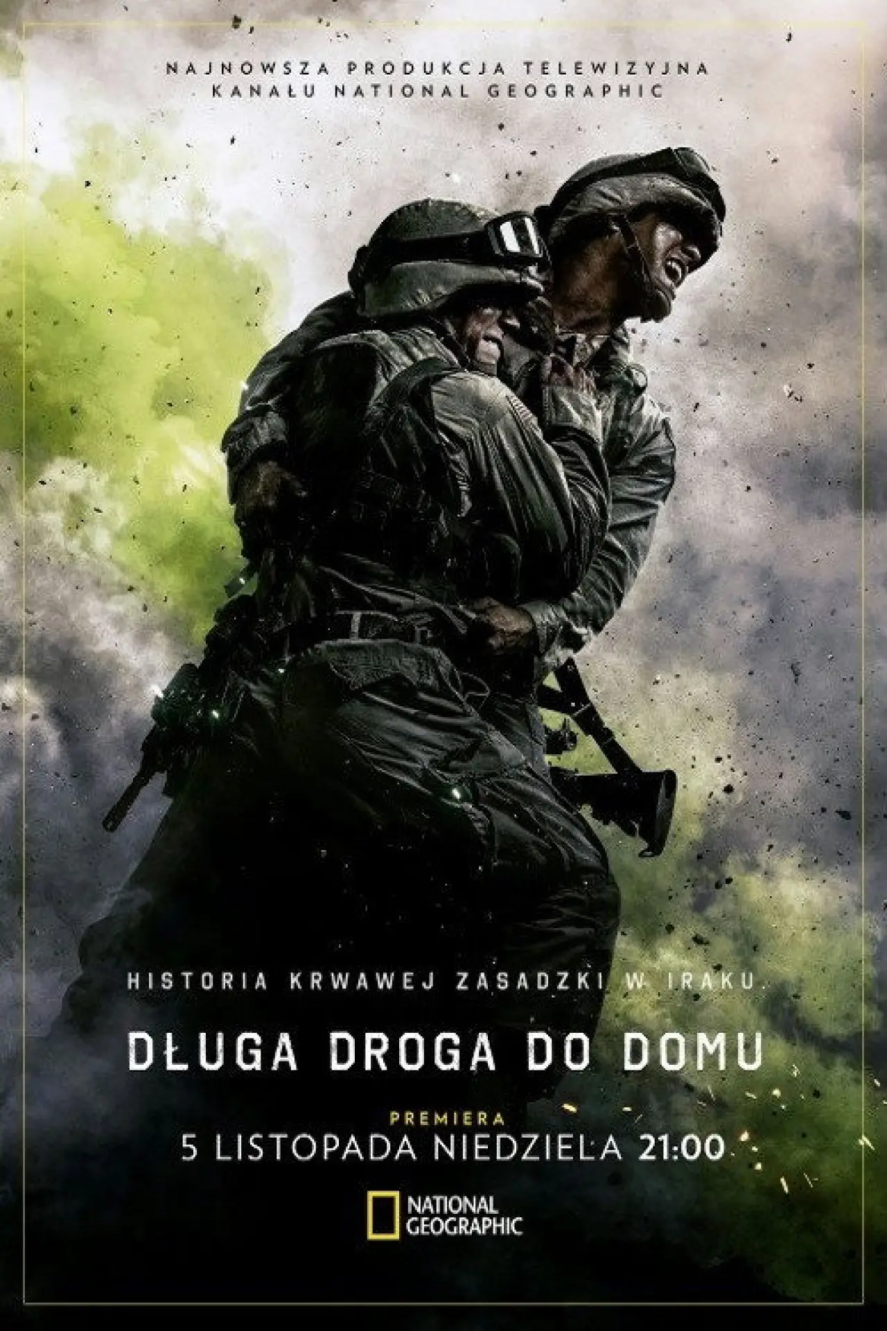 Plakat serialu "Długa droga do domu"