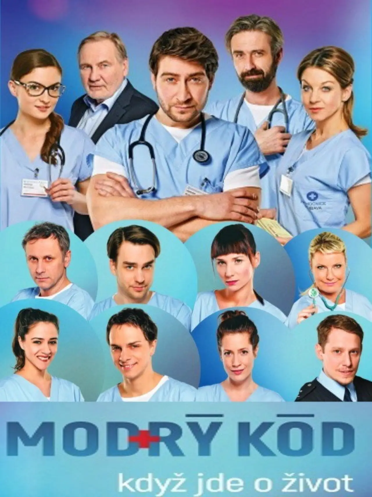 Plakat serialu "Modrý kód"
