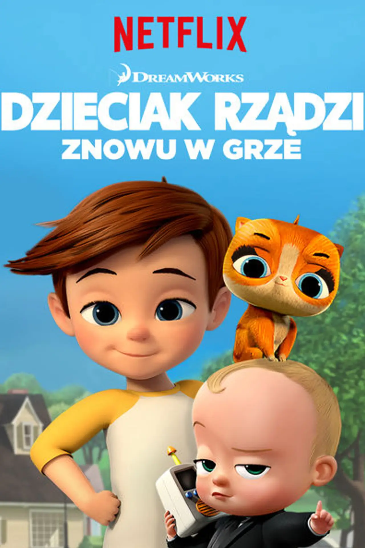 Plakat serialu "Dzieciak rządzi: Znowu w grze"