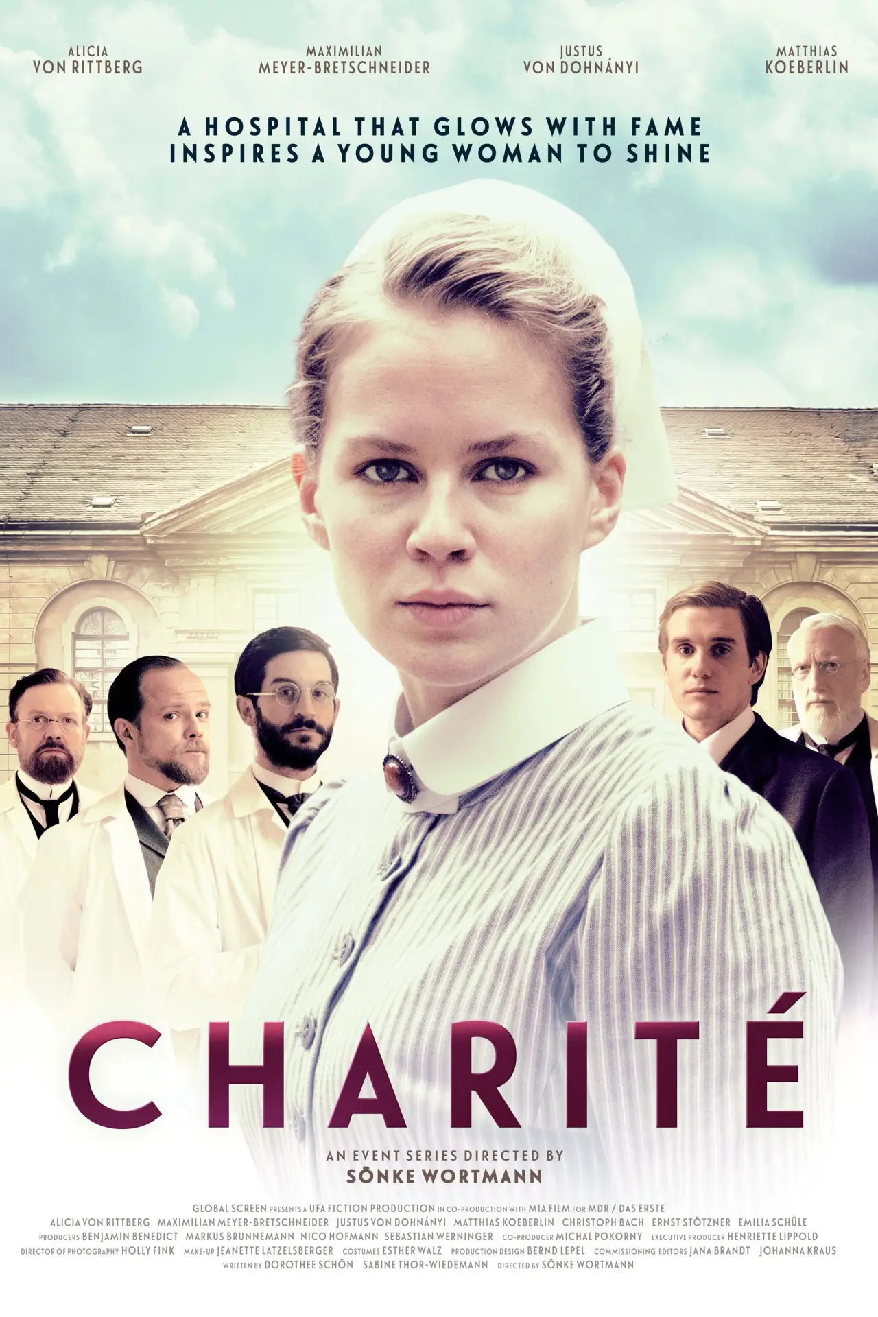 Plakat serialu "Charité"