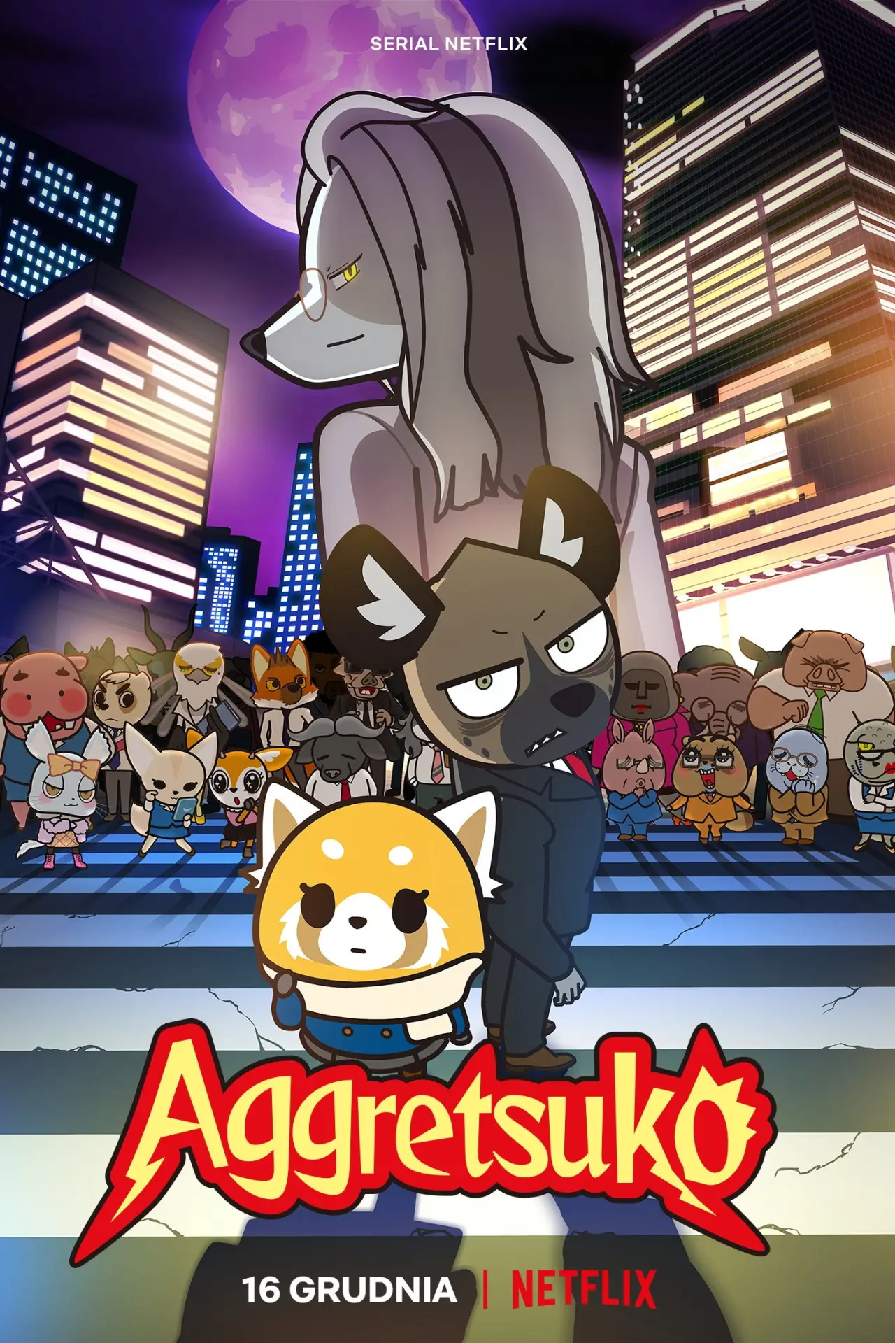Plakat serialu "Aggretsuko"