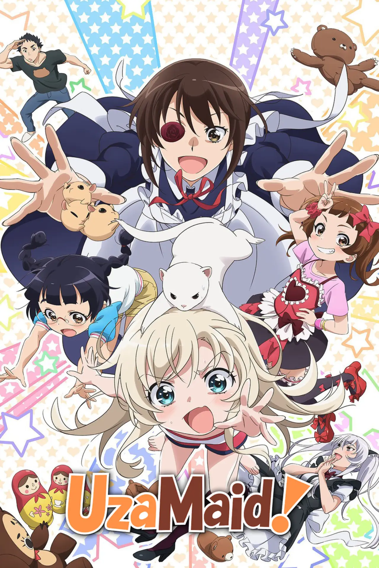Plakat serialu "Uchi no Maid ga Uzasugiru!"