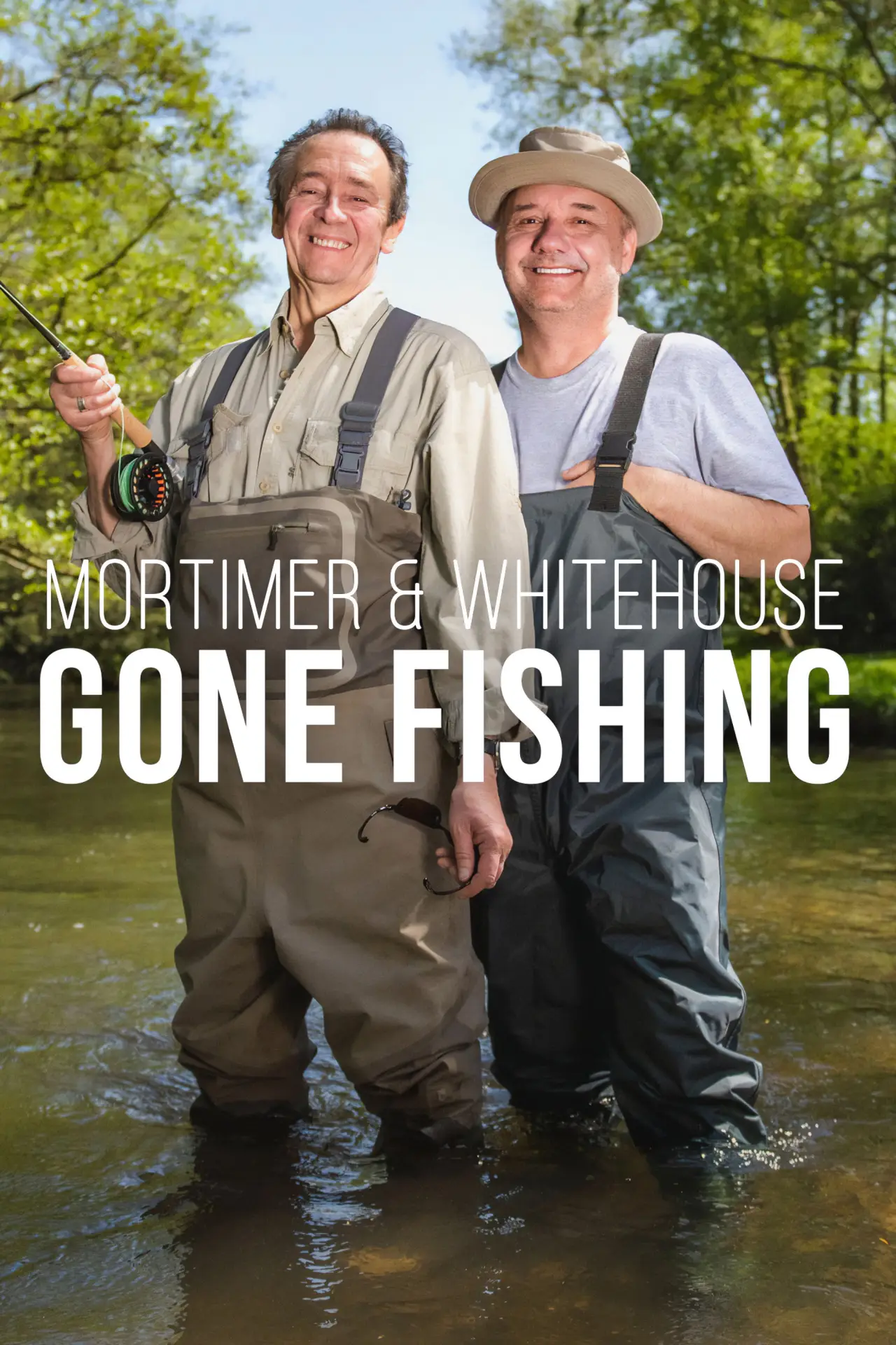 Plakat serialu "Mortimer i Whitehouse: Na ryby"