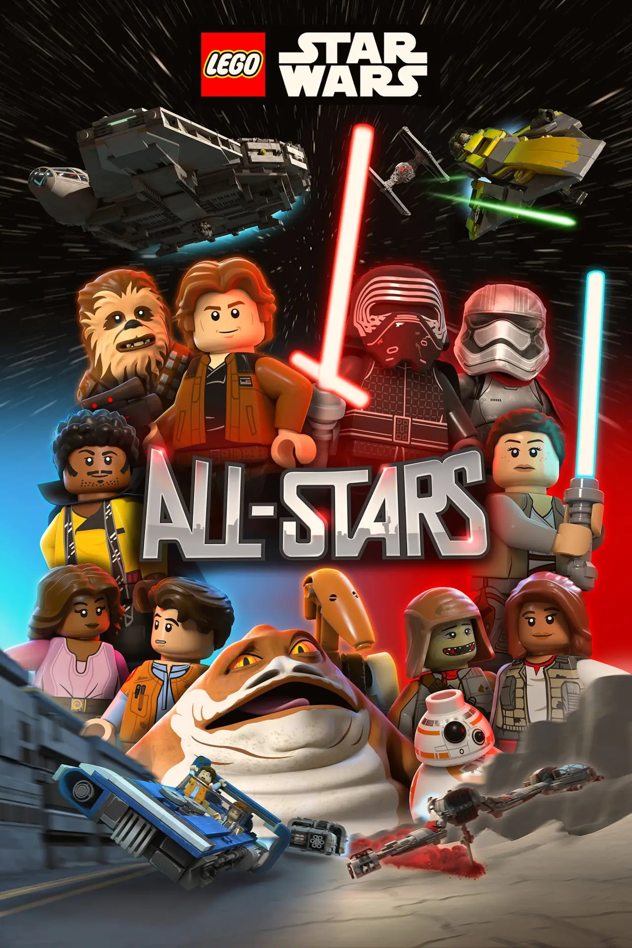 Plakat serialu "LEGO Gwiezdne wojny: Najlepsi z najlepszych"
