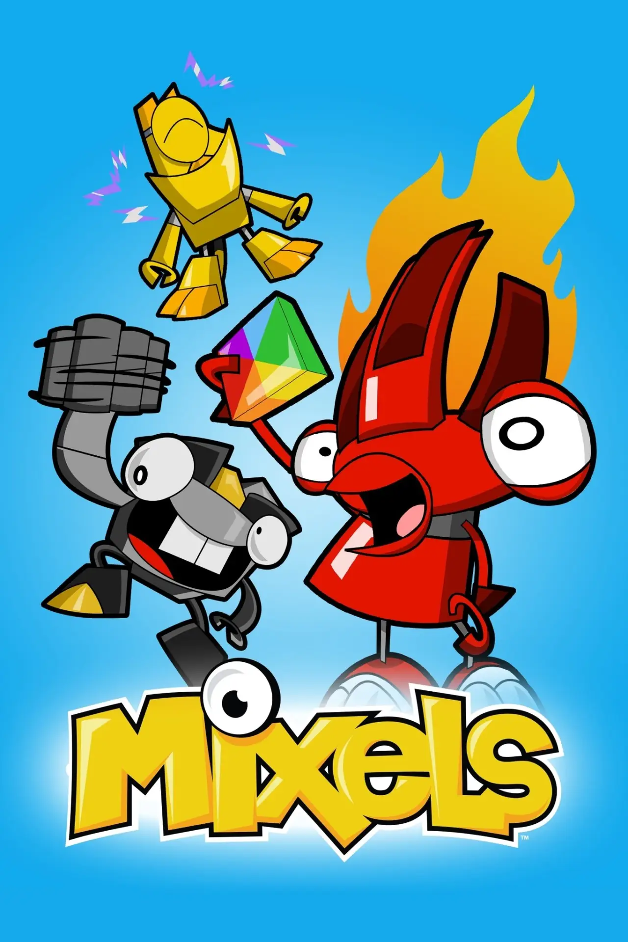 Plakat serialu "Mixels"