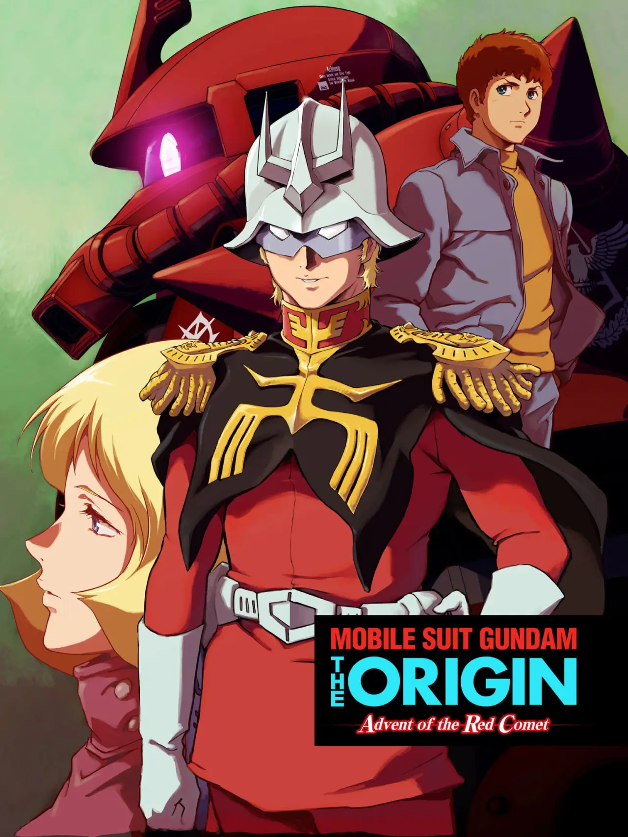 Plakat serialu "Mobile Suit Gundam: The Origin - Advent of the Red Comet"