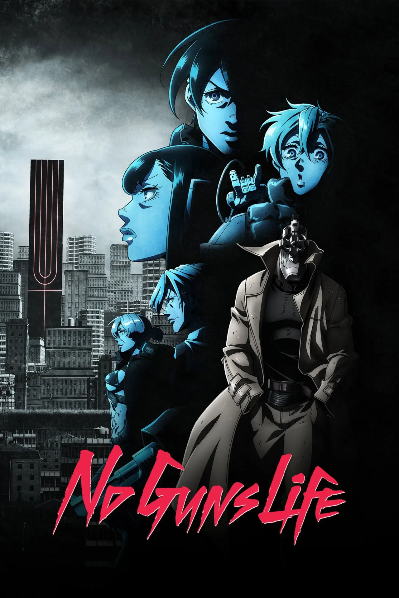 Plakat serialu "No guns life"