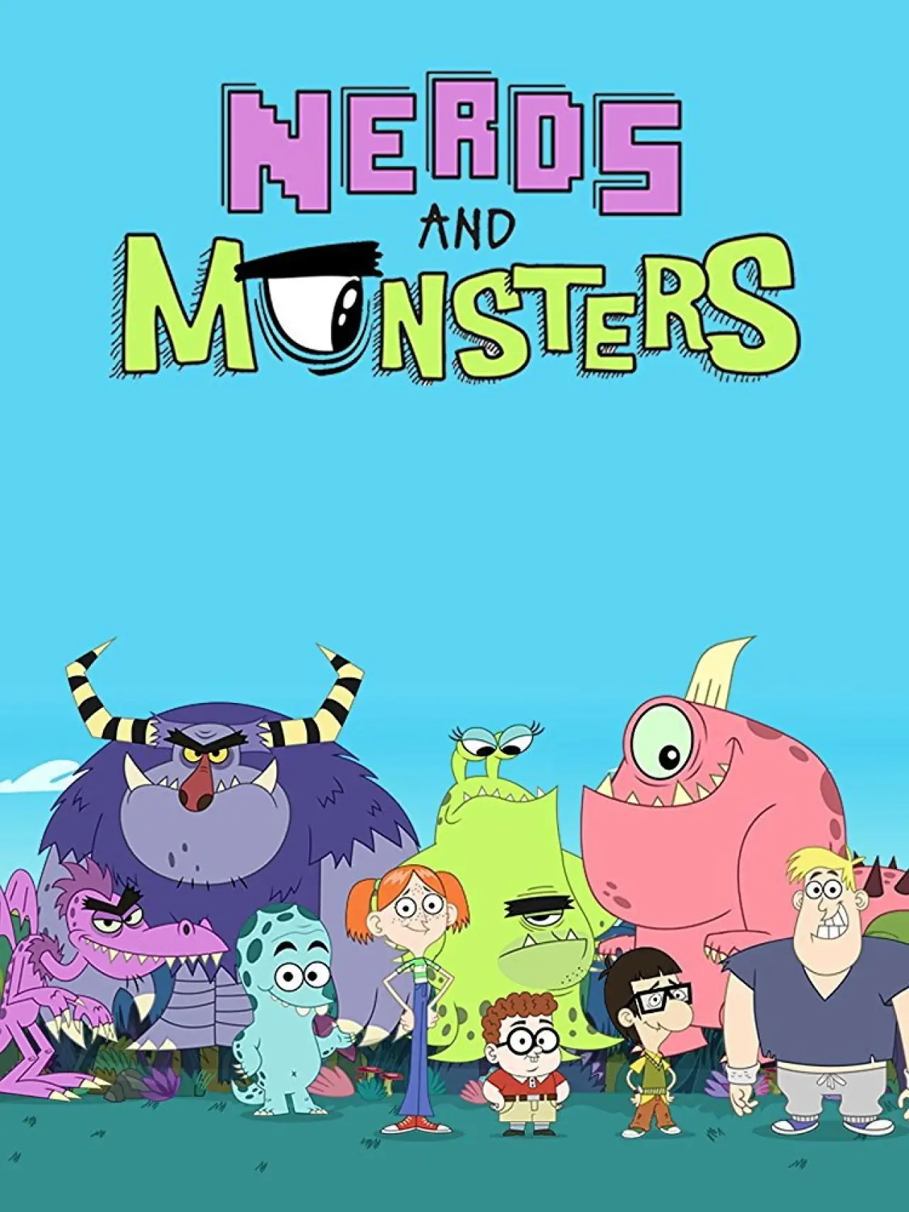 Plakat serialu "Nerdy i potwory"
