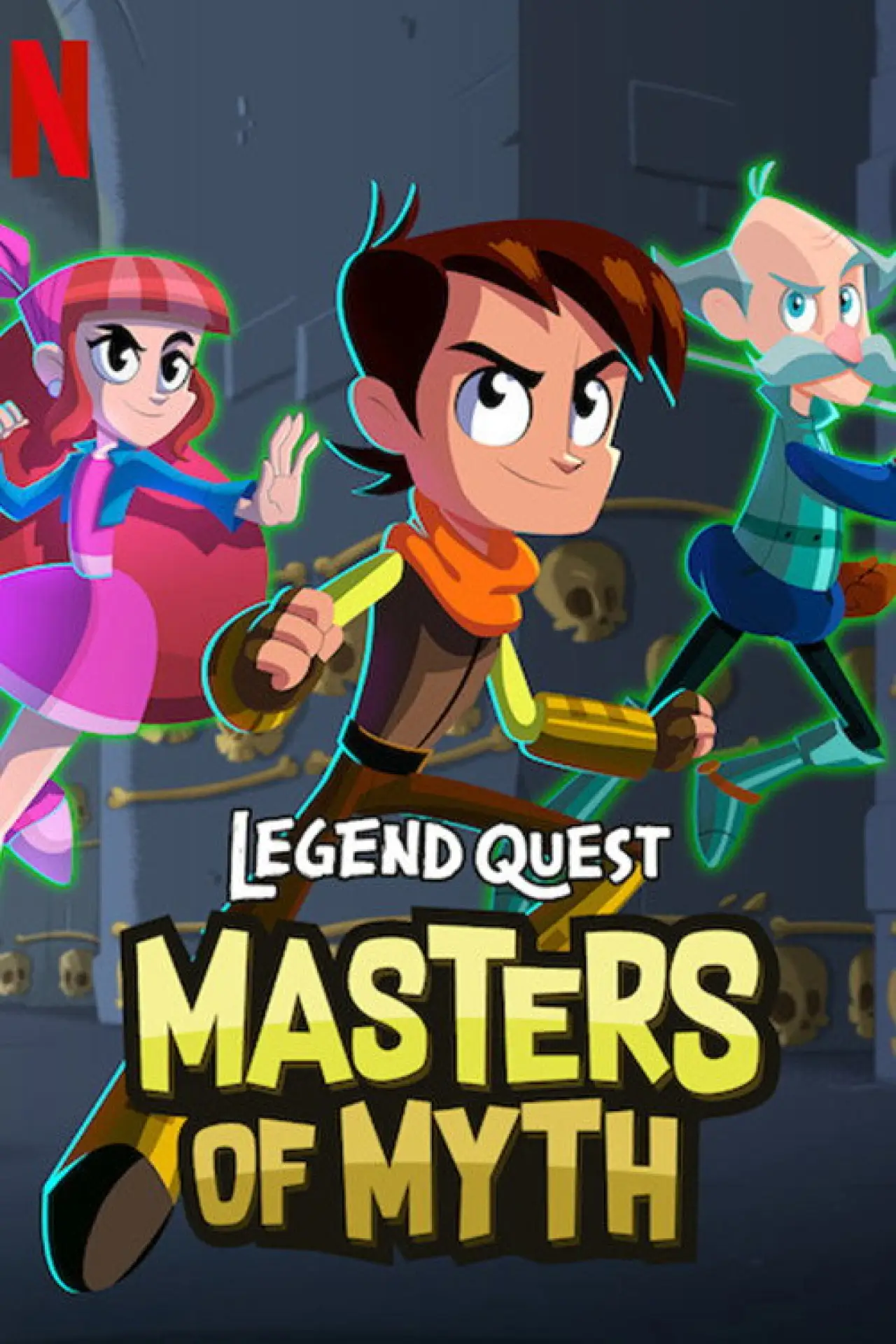 Plakat serialu "Legend Quest: Mistrzowie mitów"
