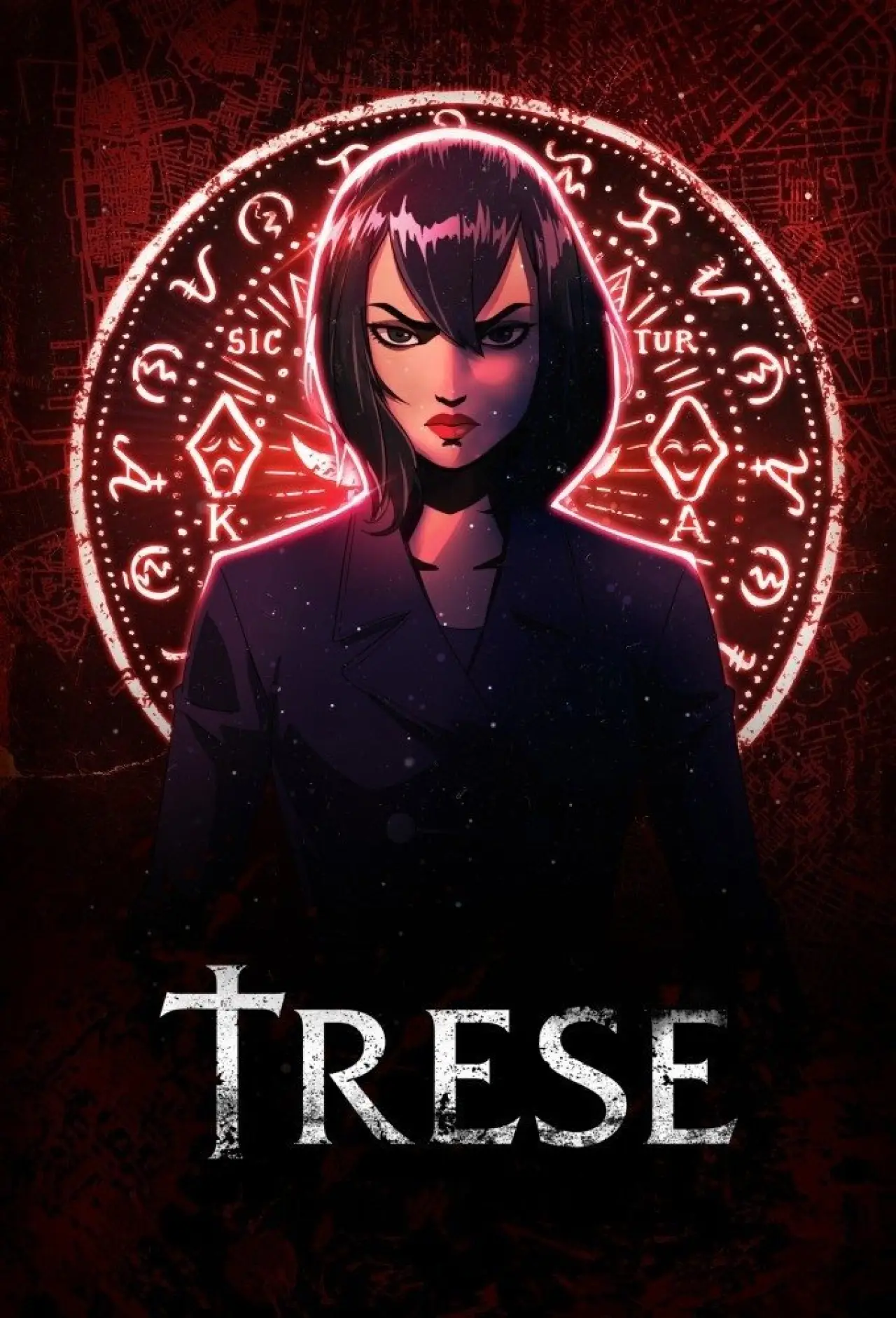 Plakat serialu "Trese"
