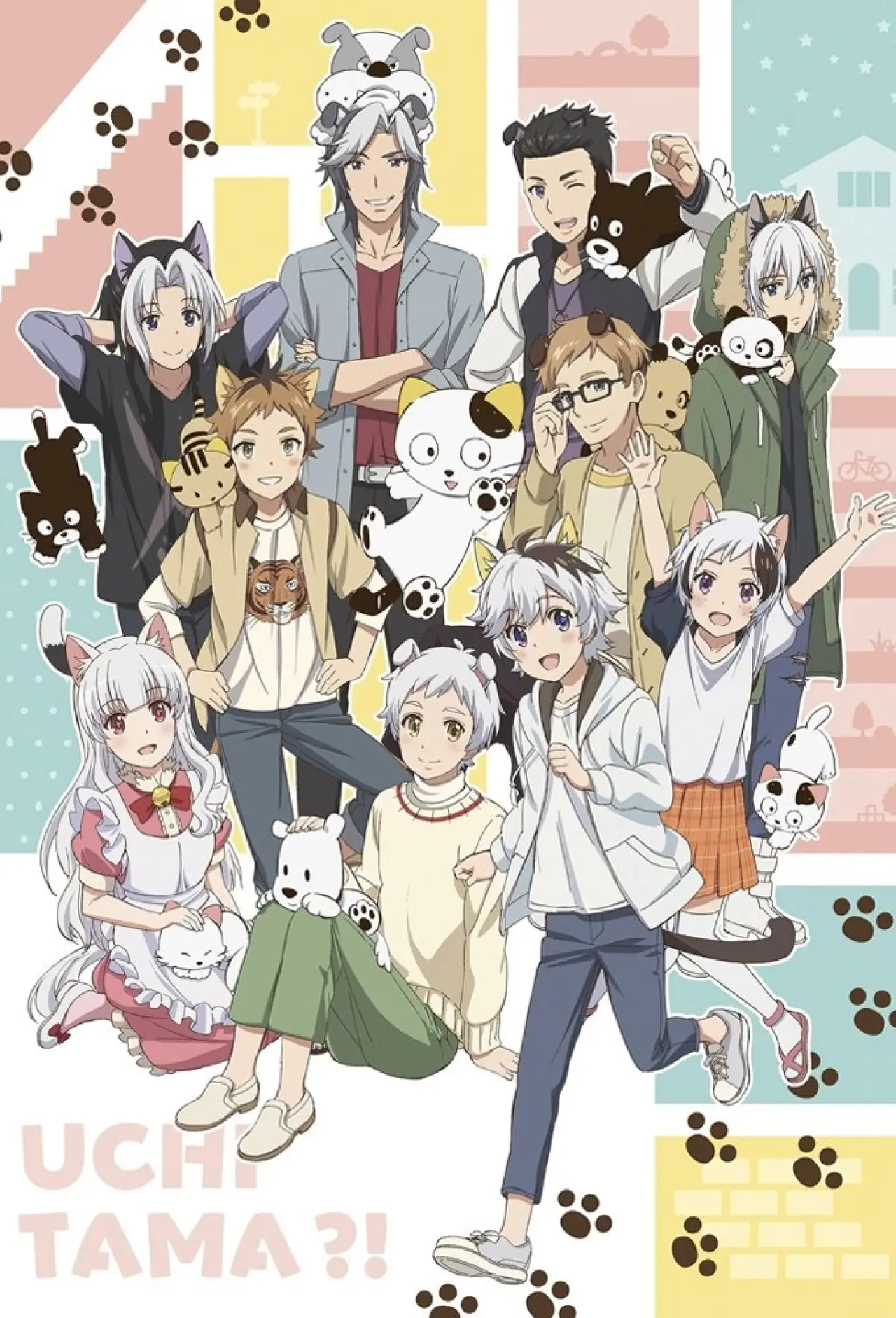Plakat serialu "Uchi Tama?! Uchi no Tama Shirimasen ka?"