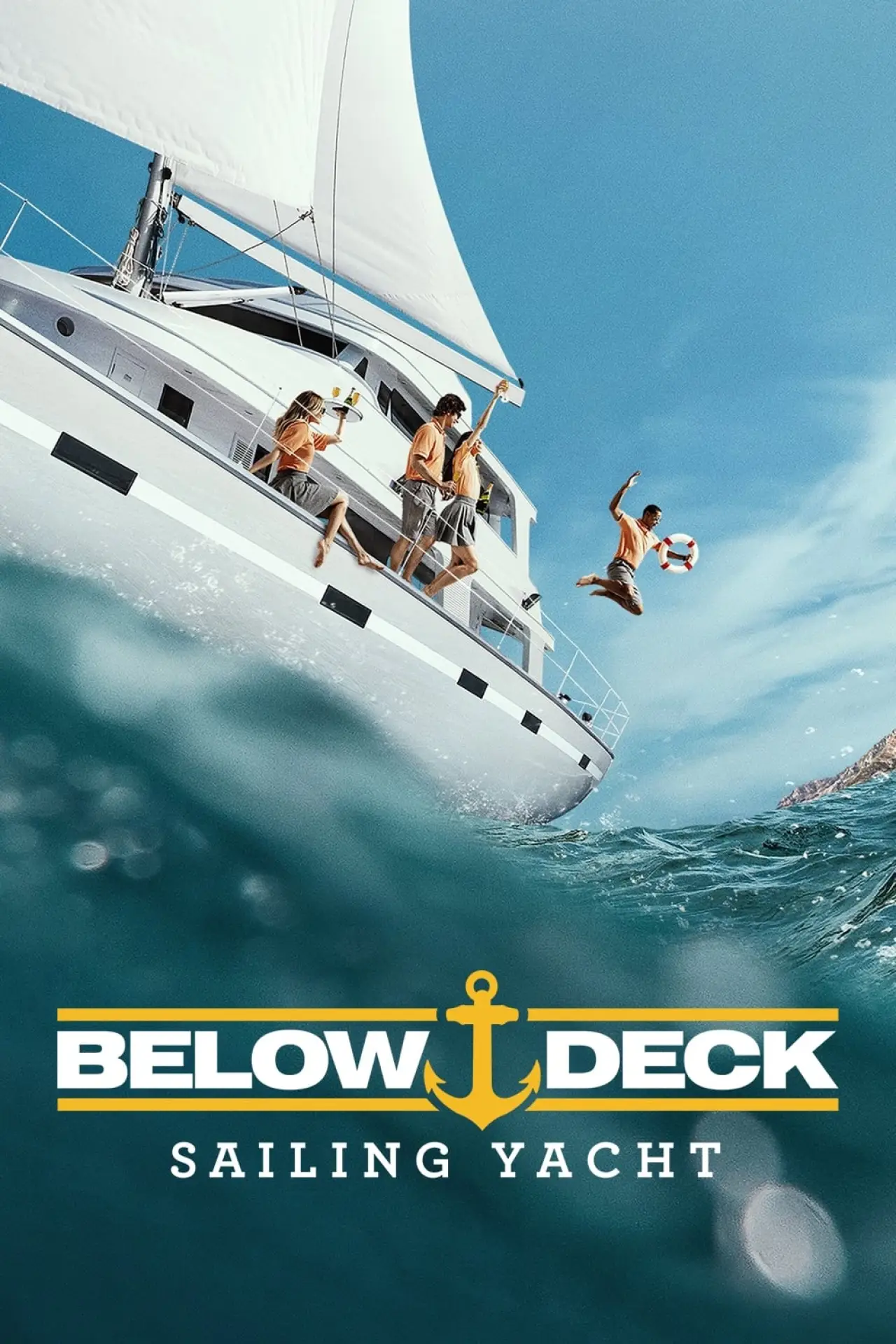 Plakat serialu "Pod pokładem: Jacht"