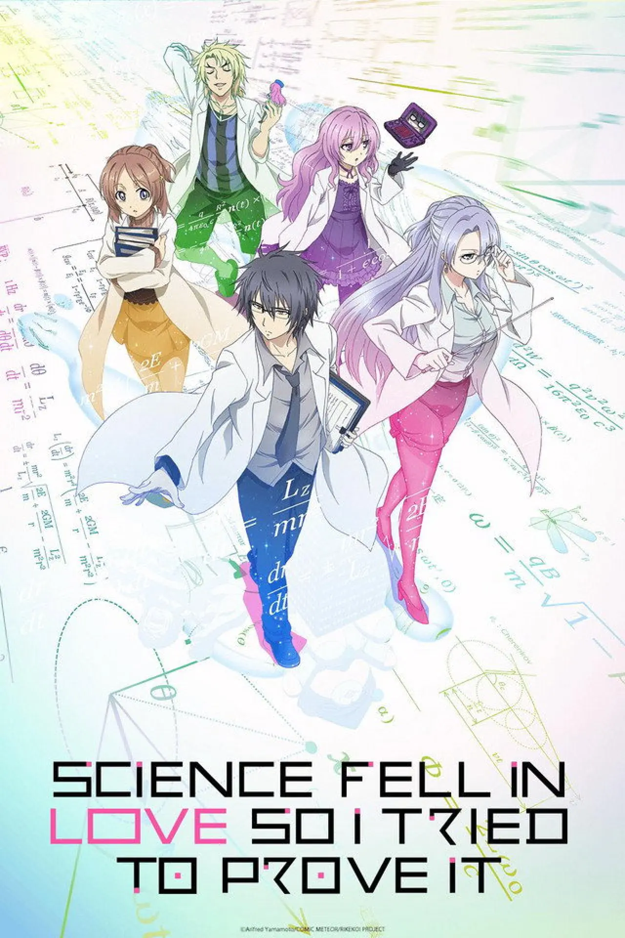 Plakat serialu "Rikei ga Koi ni Ochita no de Shoumei shitemita."