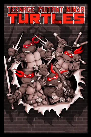 Plakat к сериалу "Wojownicze Żółwie Ninja" #1298778