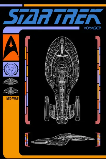 Plakat к сериалу "Star Trek: Voyager" #1268196