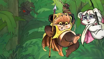 Zasłona к сериалу "Gwiezdne wojny: Ewoki" #1435540