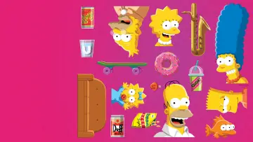 Zasłona do serialu "Simpsonowie" #1535523